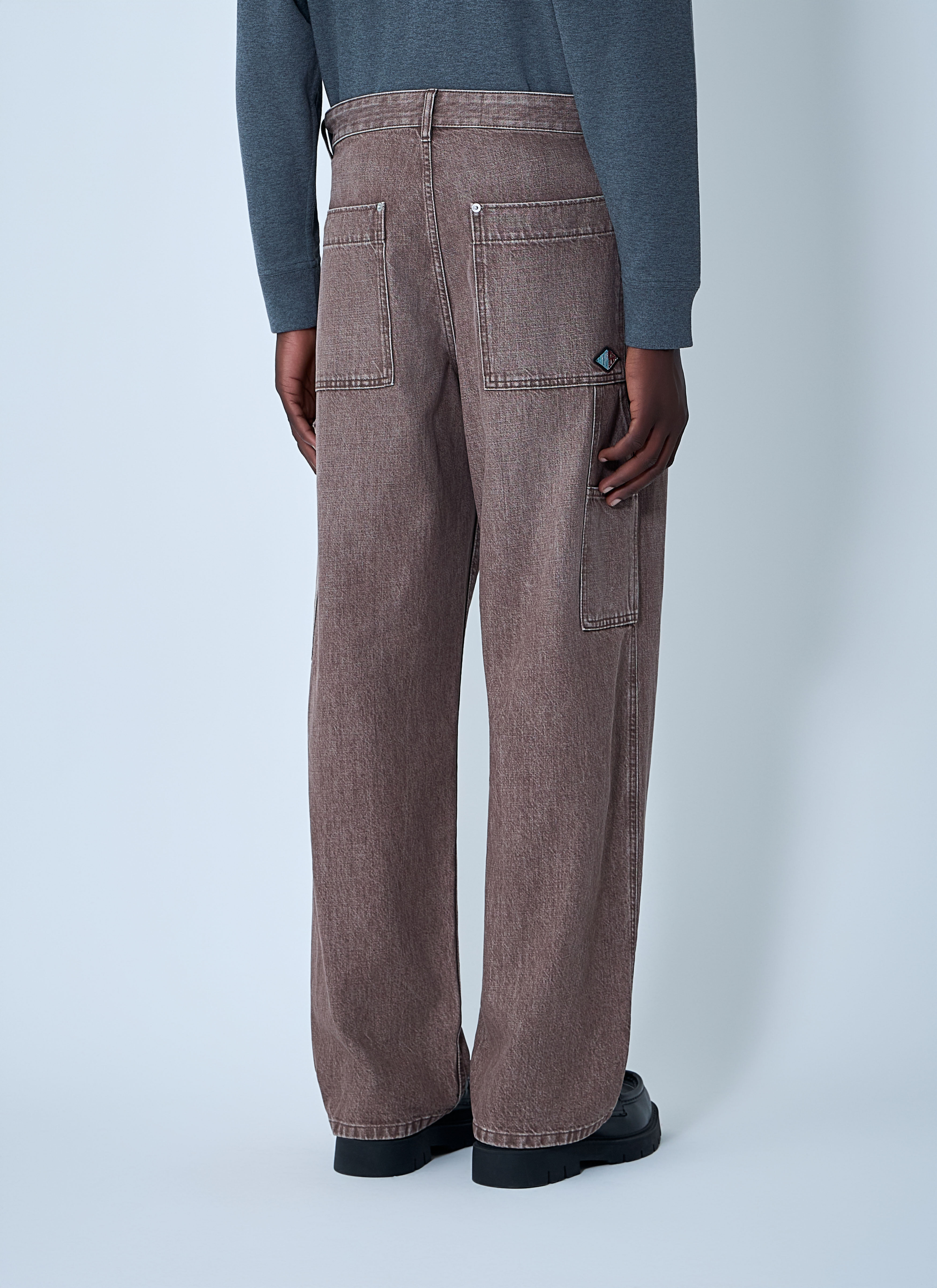 Washed Denim Jeans - 4
