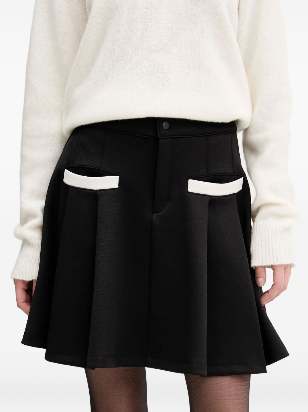 pleated pocket mini skirt - 3