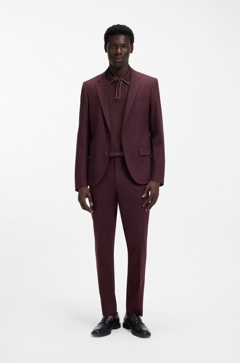 HUGO COTTON-JERSEY POLO SHIRT WITH CONTRAST EDGES outlook