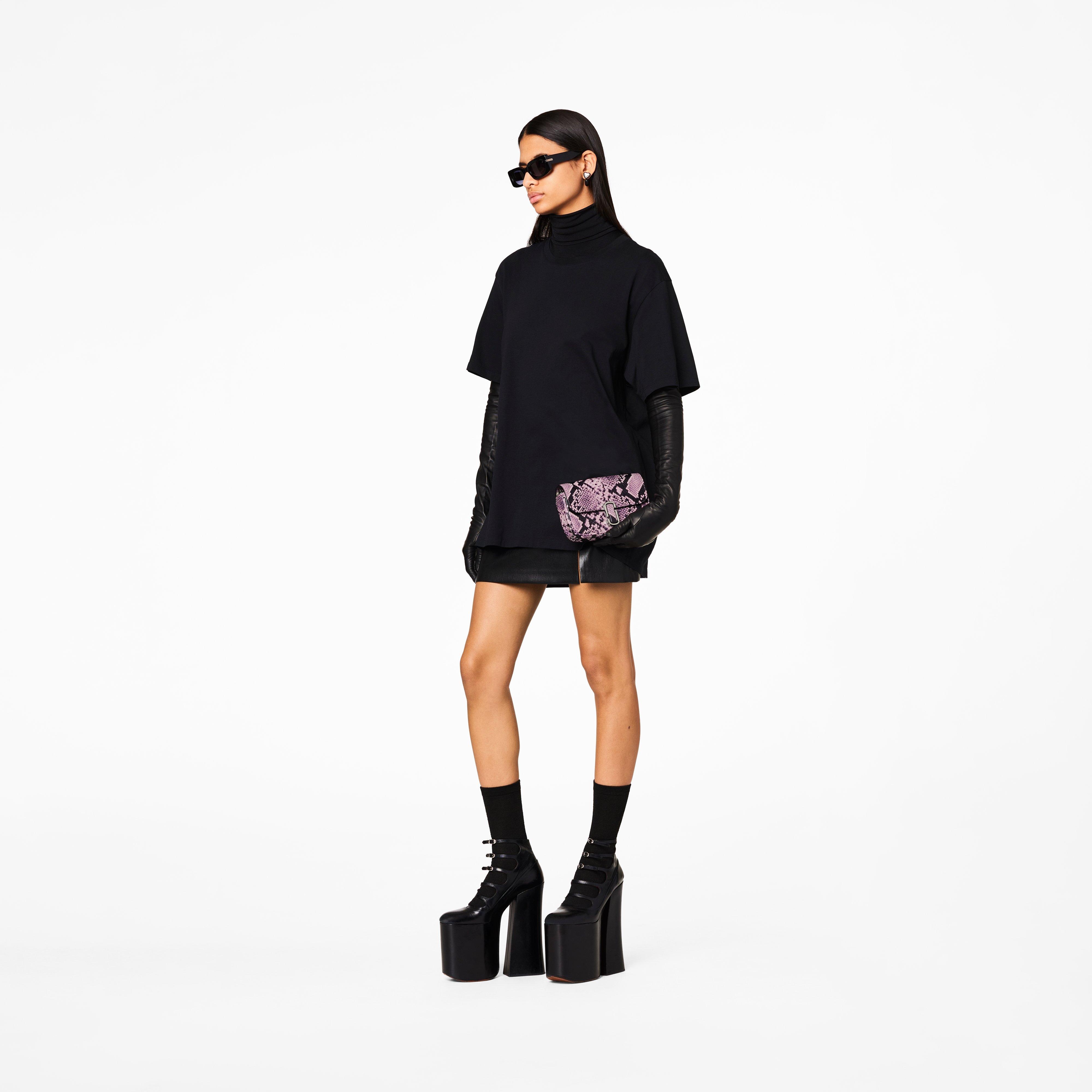 THE SNAKE-EMBOSSED J MARC MINI SHOULDER BAG - 6