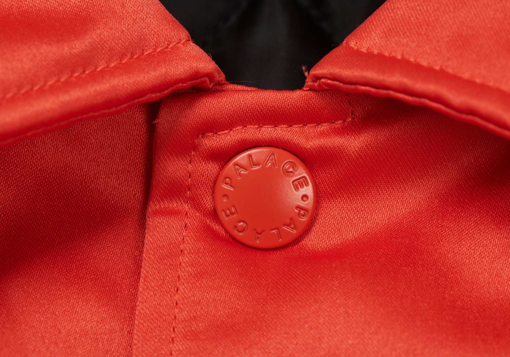 SATIN VARSITY JACKET ORANGE - 8