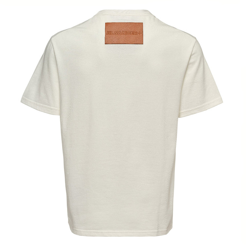Jil Sander Logo Leather Patch Tee outlook