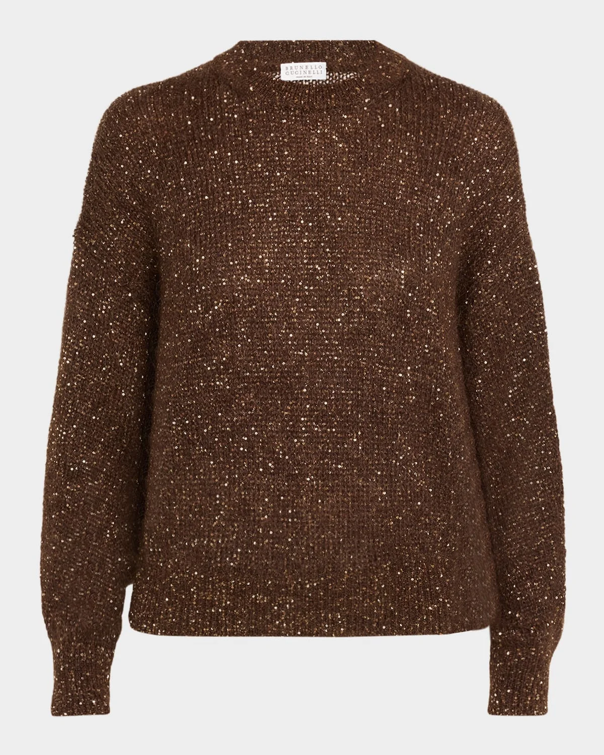 Diamante Wool Crewneck Sweater - 1