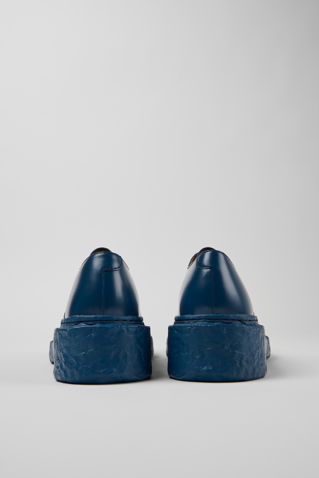 Blue Leather Bluchers - 3