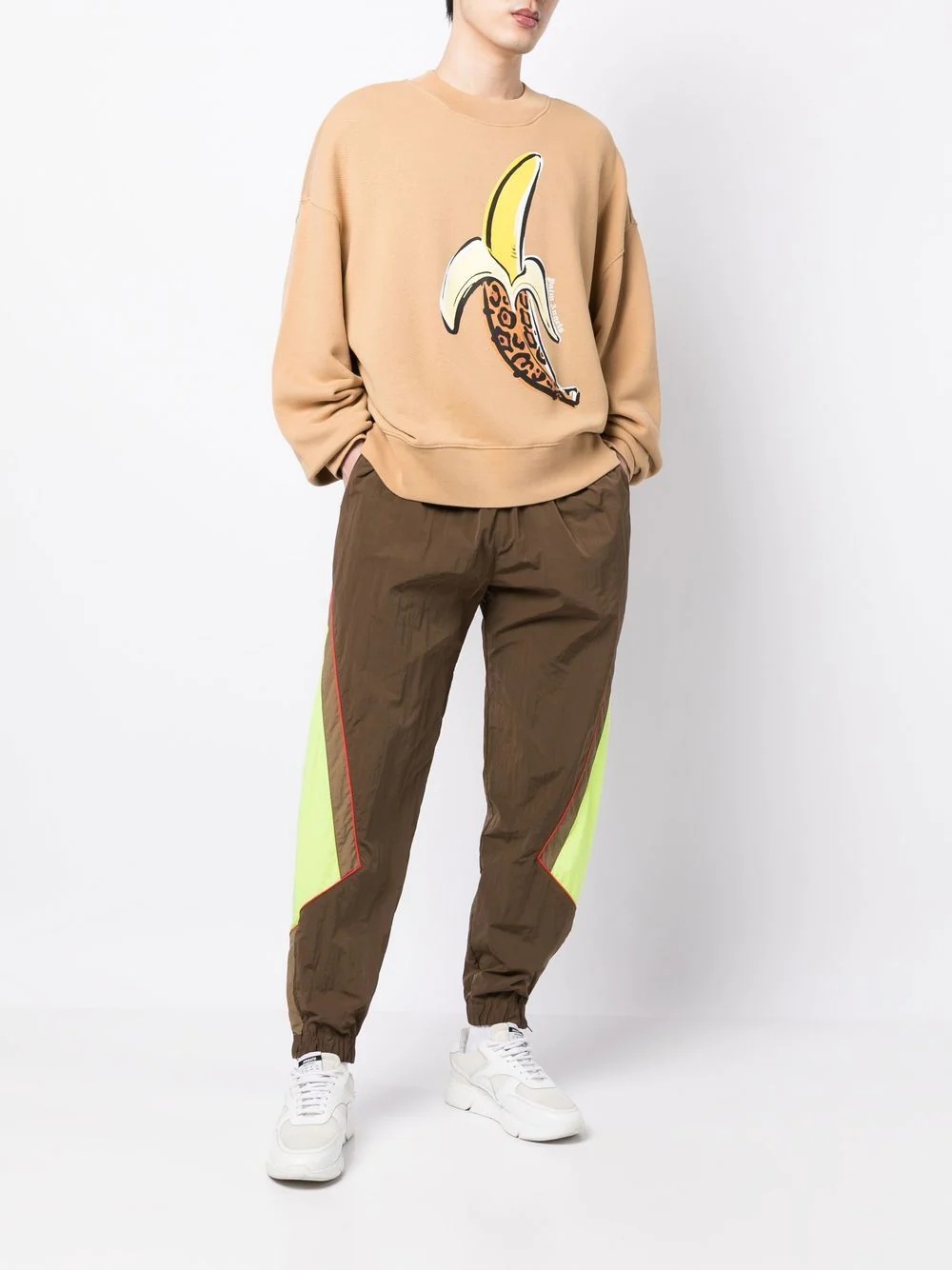Banana-print cotton sweatshirt - 2