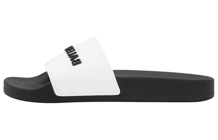 (WMNS) Balenciaga Pool Slides 'White Black' 565547W1S879010 - 2