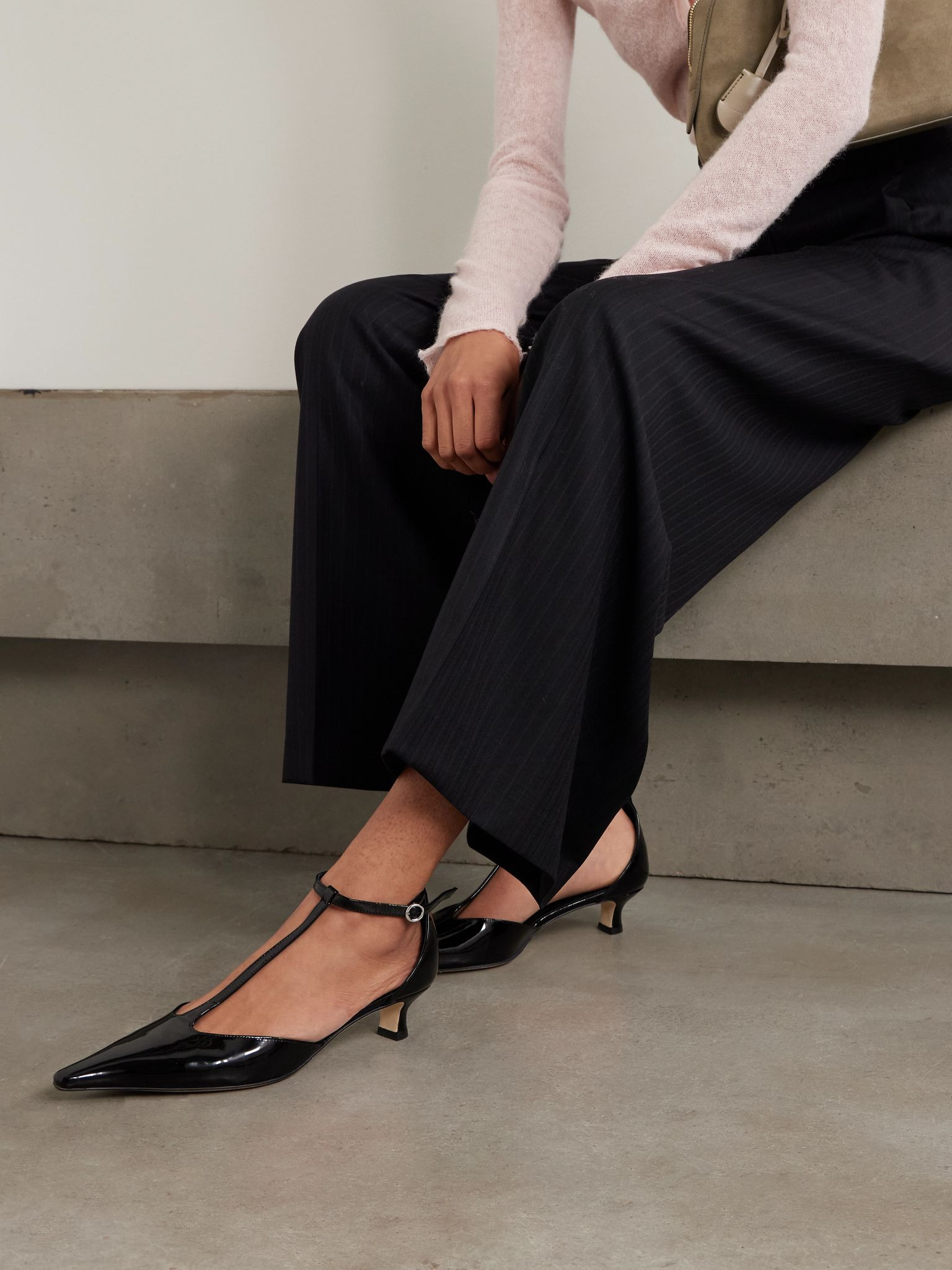 Liz patent-leather pumps Black - 2