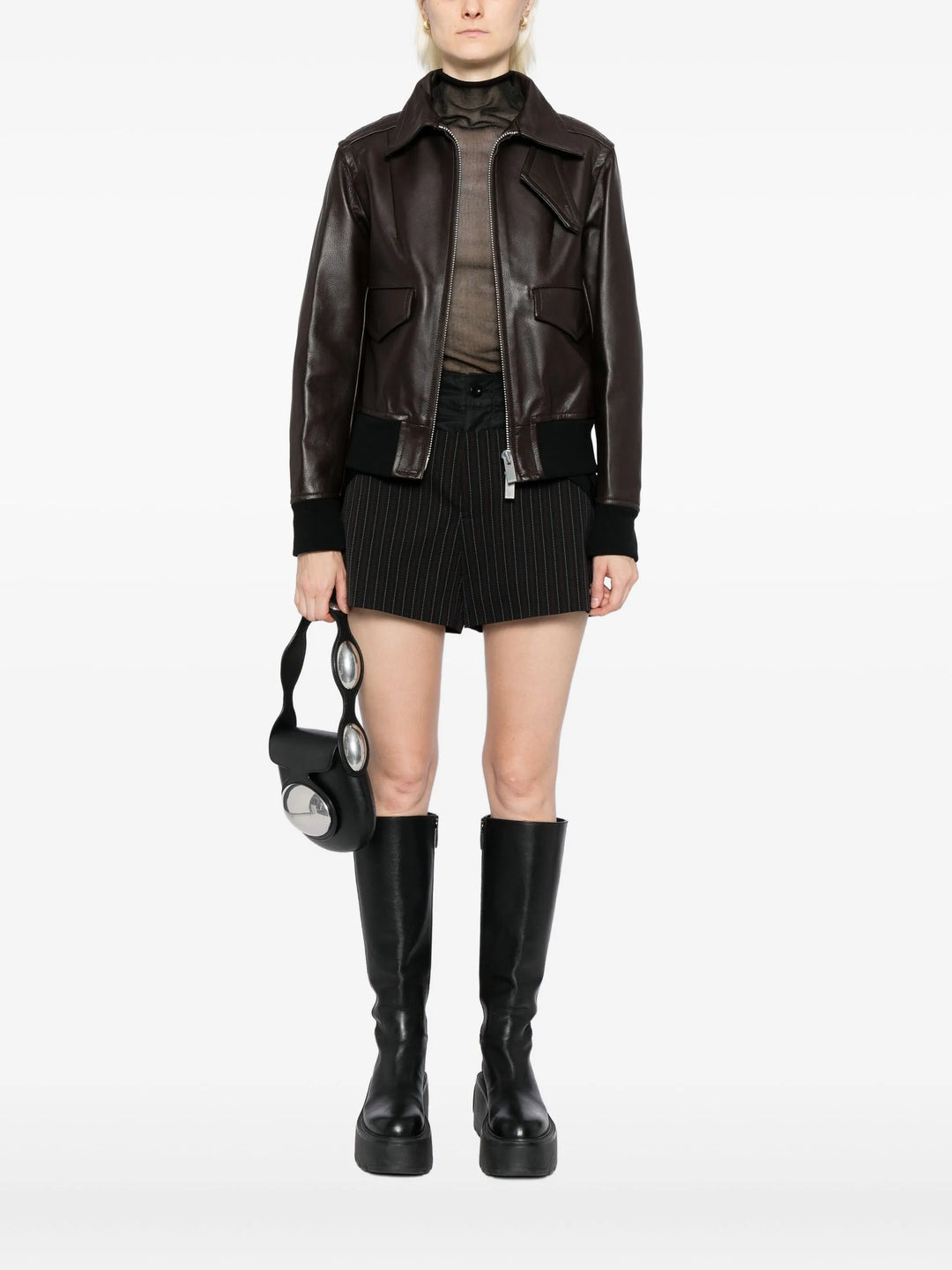 Leather Blouson - 6