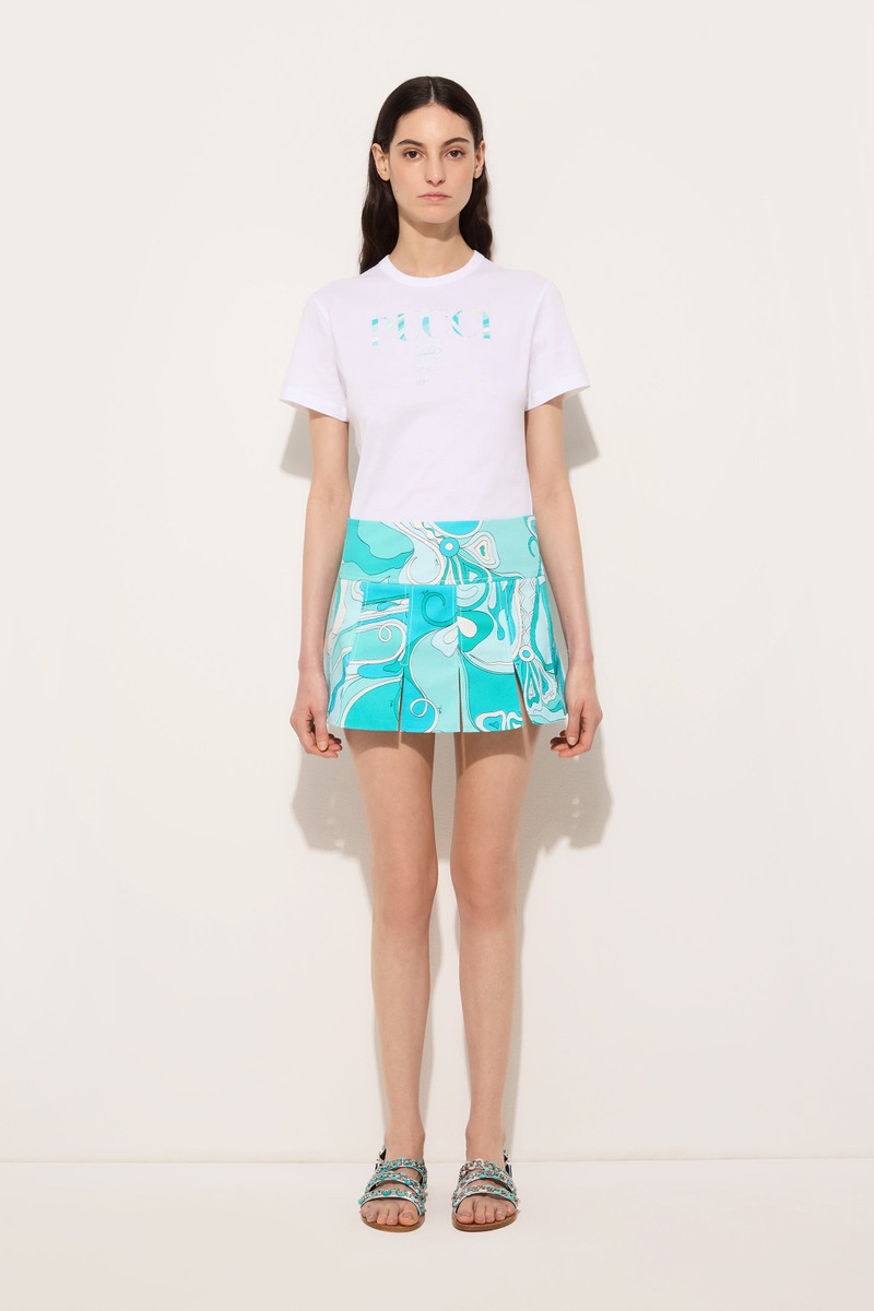 PUCCI COTTON T-SHIRT WITH PUCCI LOGO outlook