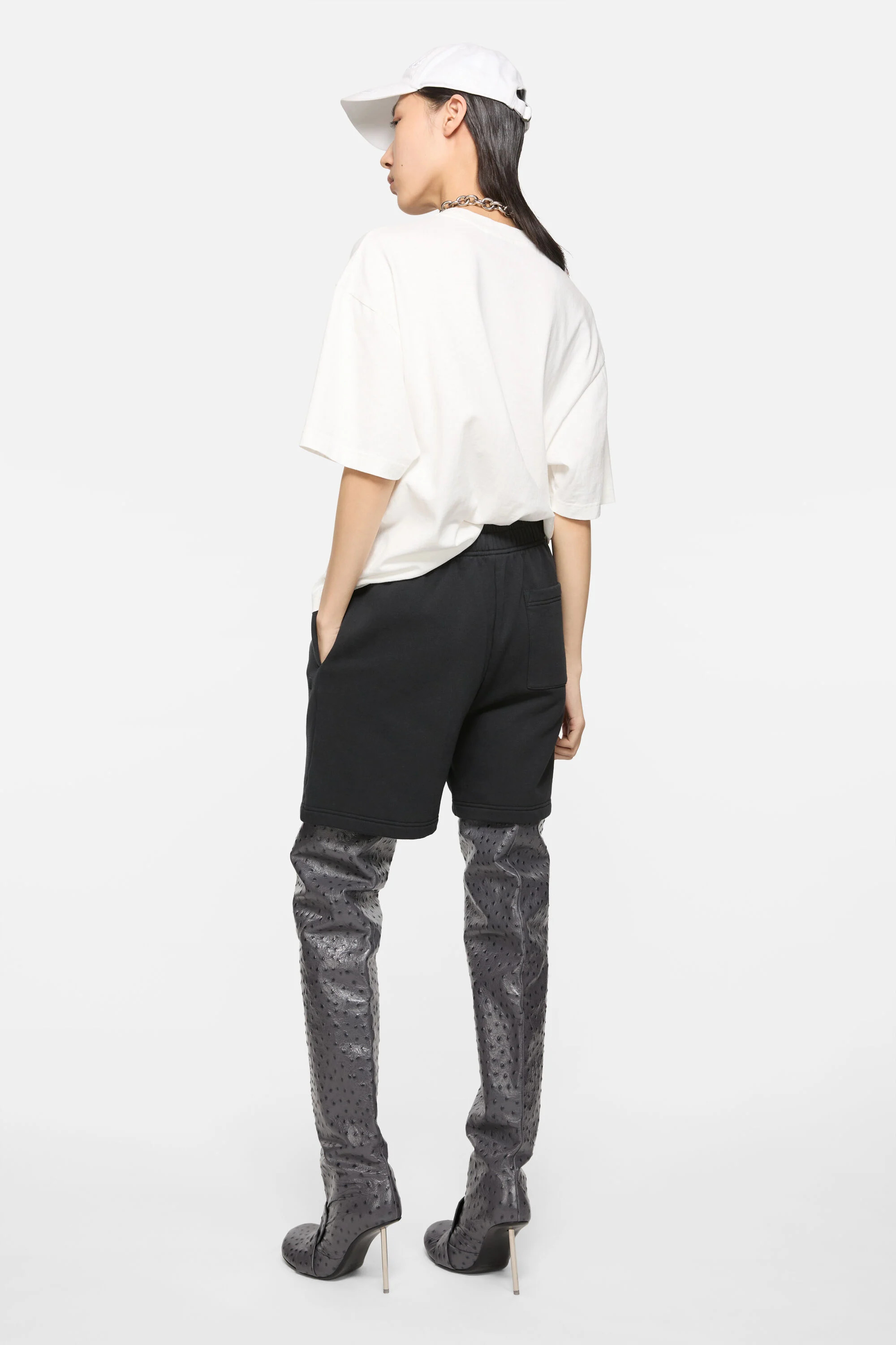 Fleece shorts - Black - 3