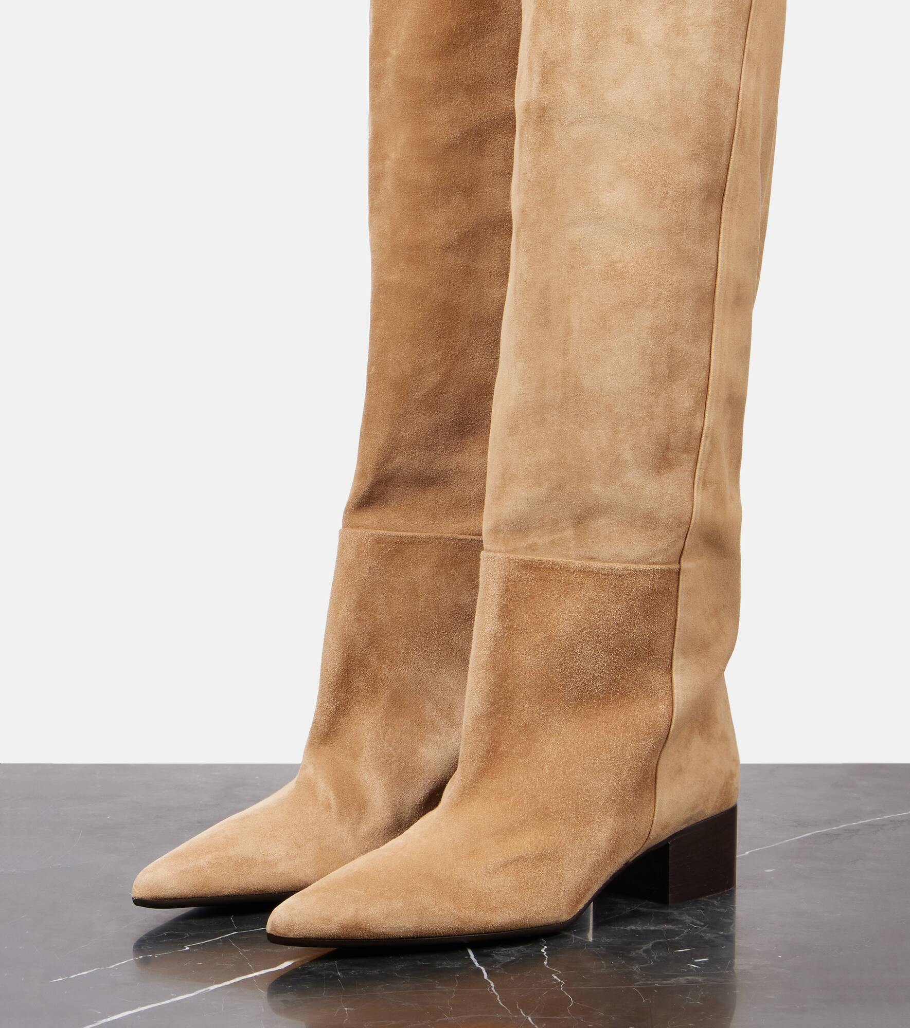 Andee 40 suede over-the-knee boots - 4