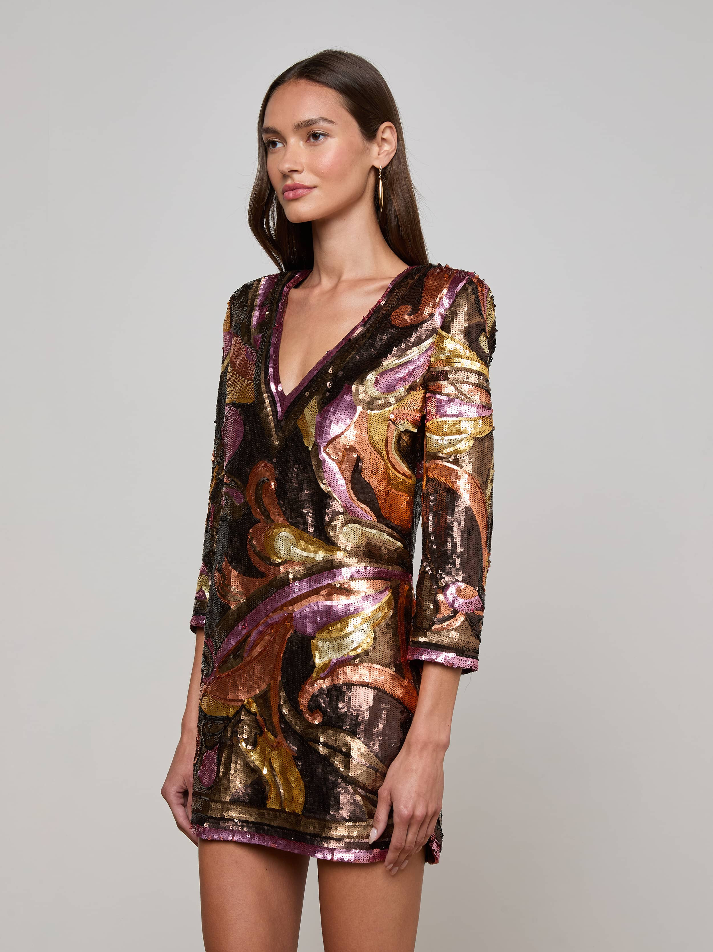 Octavia Sequin Shift Dress - 5