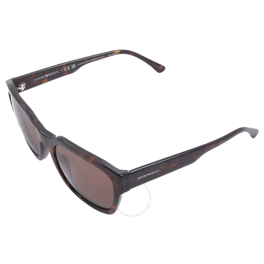 Emporio Armani Brown Square Men's Sunglasses EA4175 587973 55 - 4