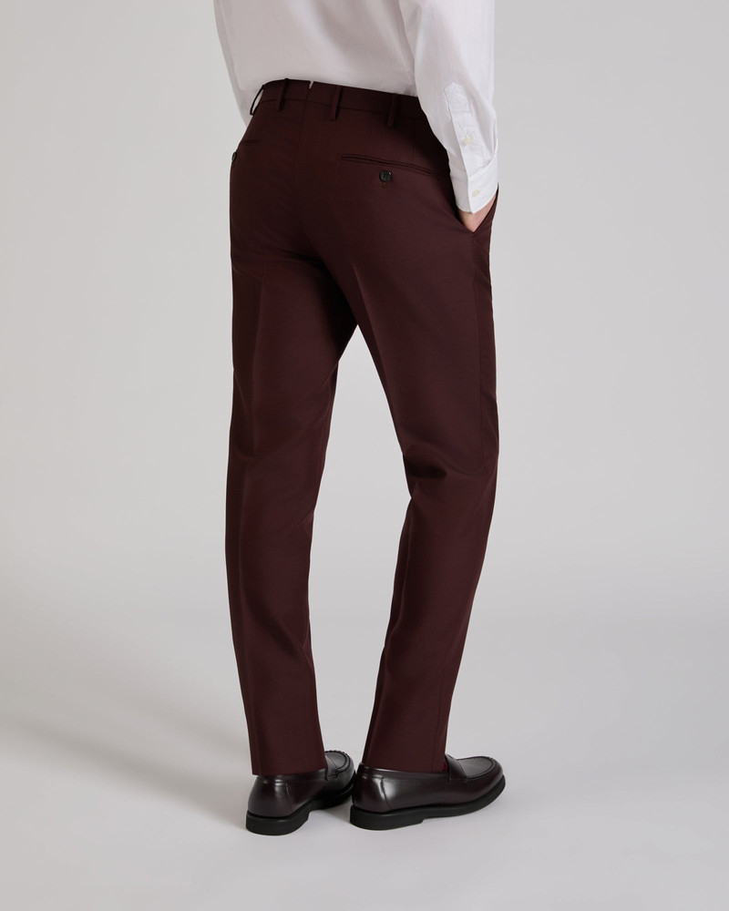 Slim fit virgin wool and mohair twill trousers 3