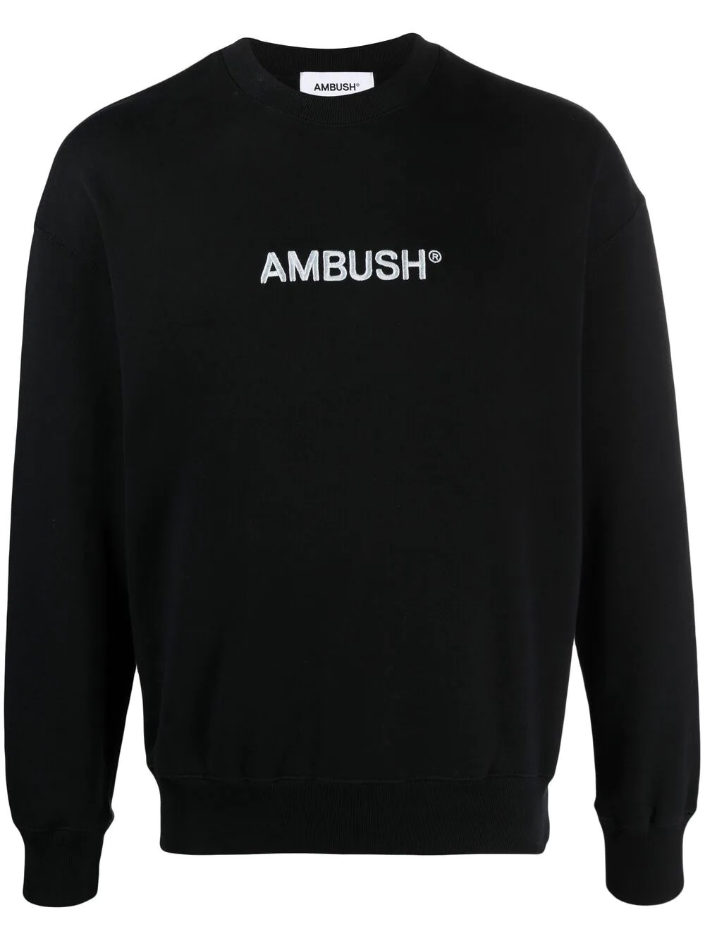 logo-embroidered cotton sweatshirt - 1