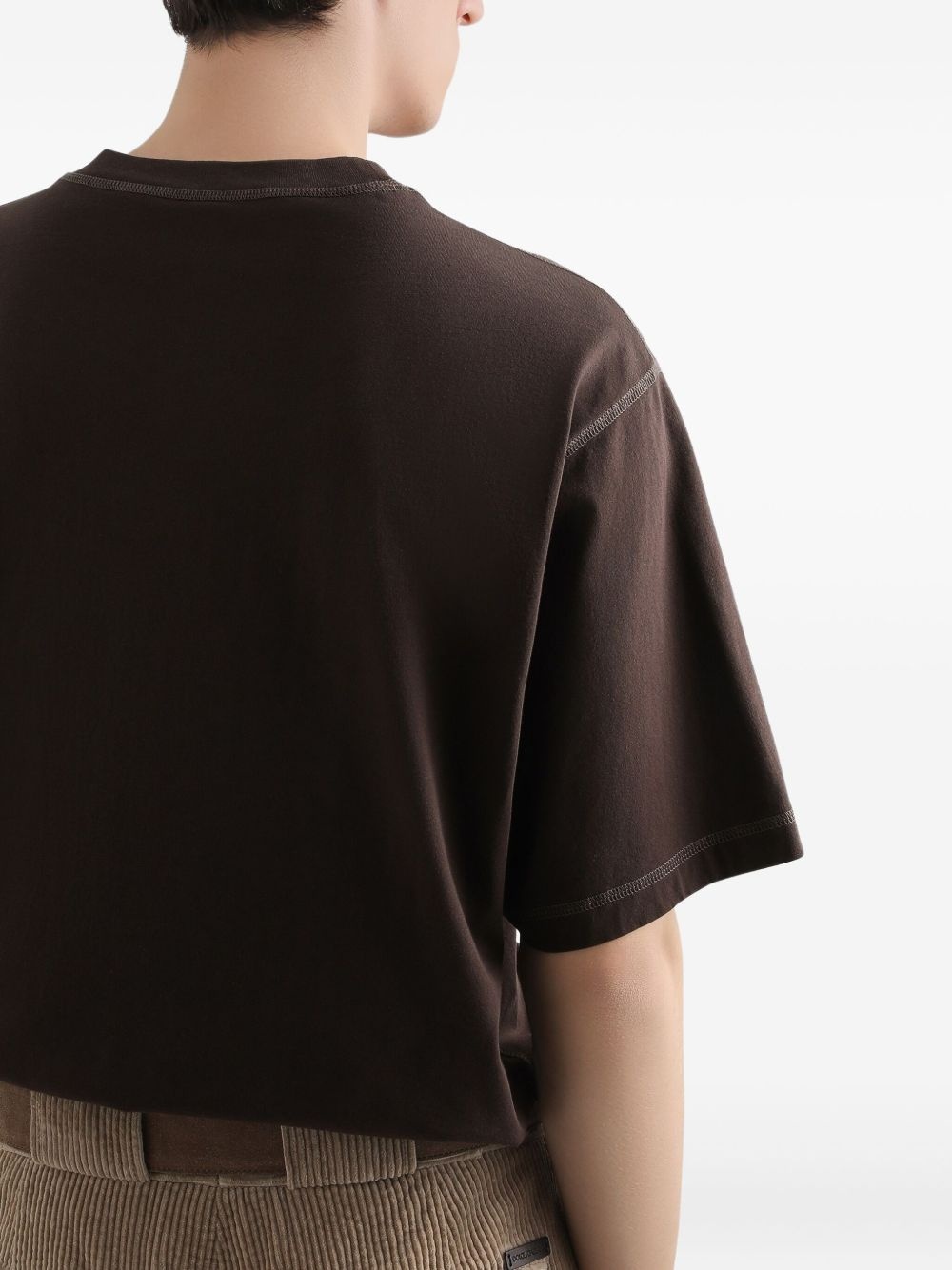 logo-embroidered T-shirt - 4