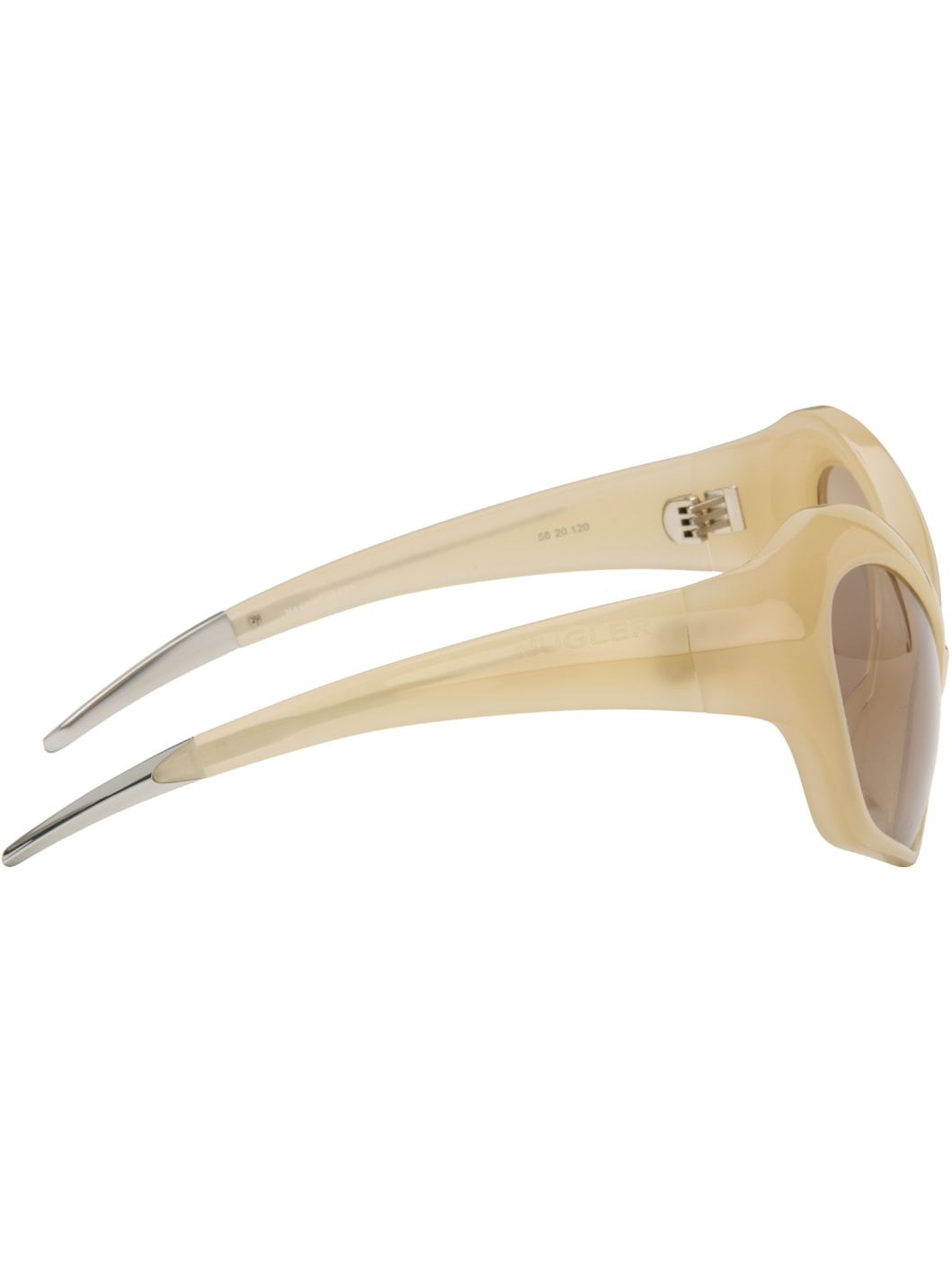 Beige Cat Eye Sunglasses - 2