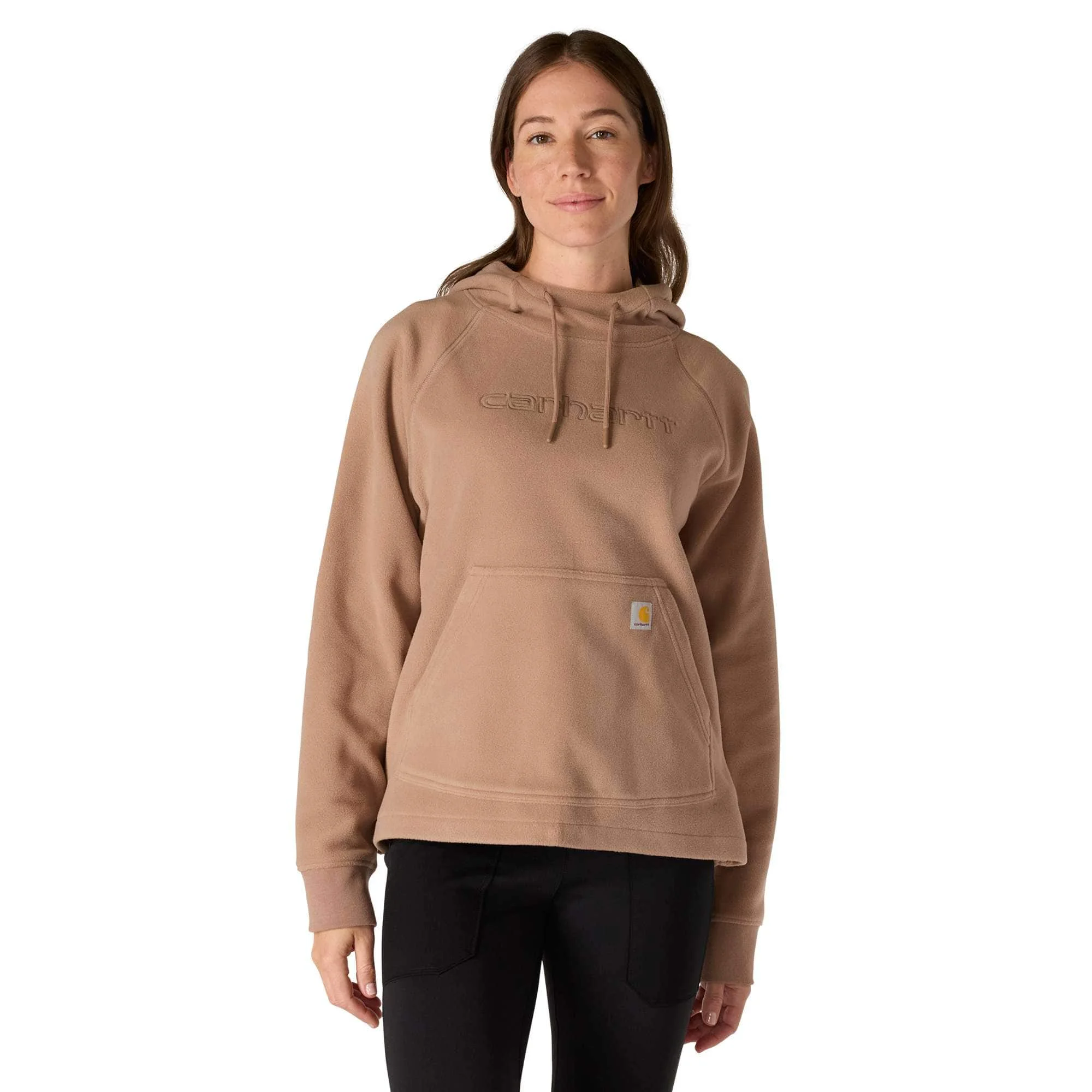 Women's Carhartt Force® Oversized-Fit Fleece Hooded Sweatshirt - 1