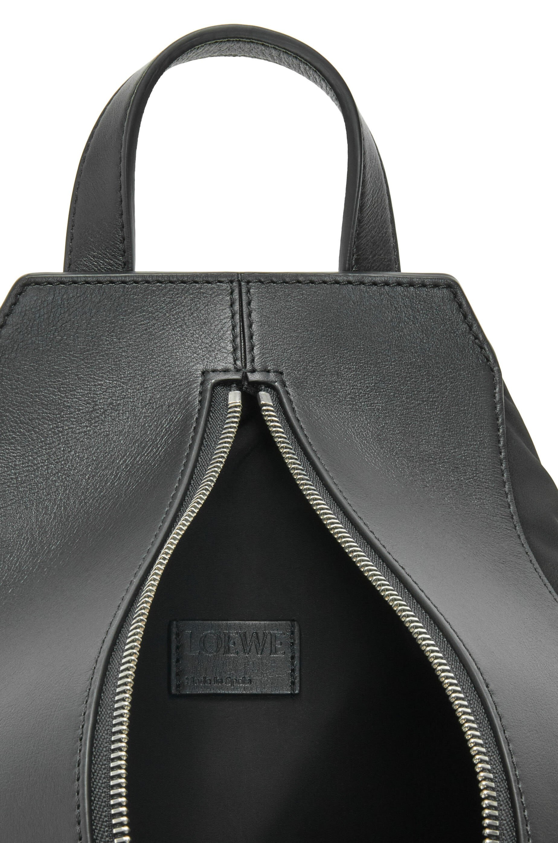 Small Convertible Backpack in Nylon and Calfskin - Loewe - Man