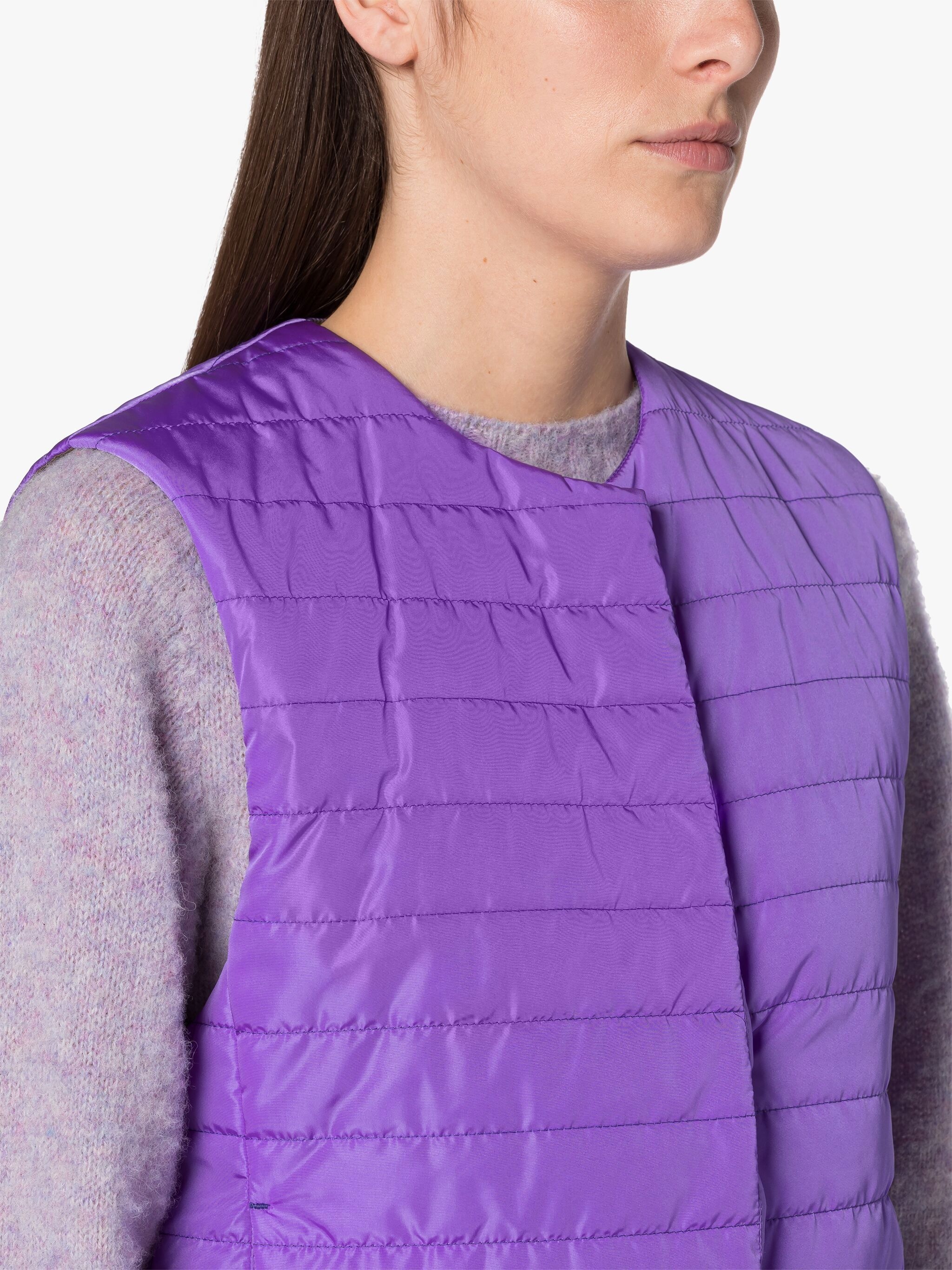 ISABEL PURPLE NYLON LINER VEST - 5