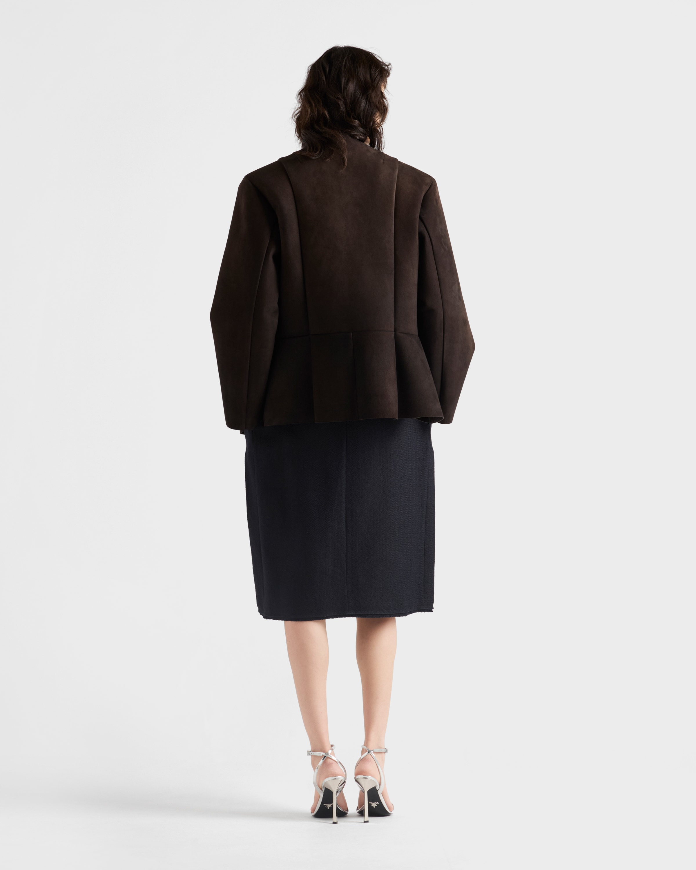 Chevron wool midi skirt - 5