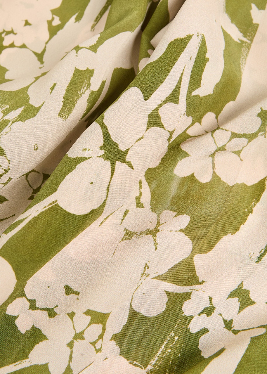 Victoria Beckham Floral-print Silk-crepe Trousers - 5