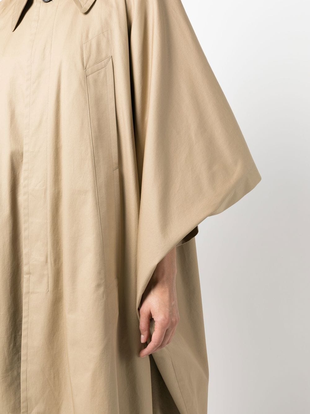 oversized collared coat - 5