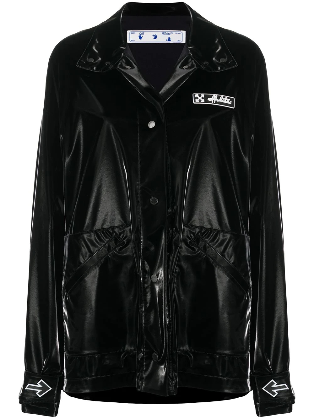 vinyl short coat - 1