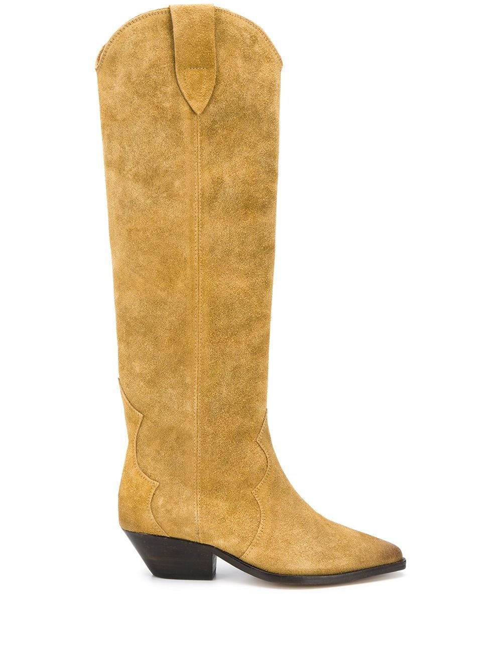 pointed knee-length boots - 1