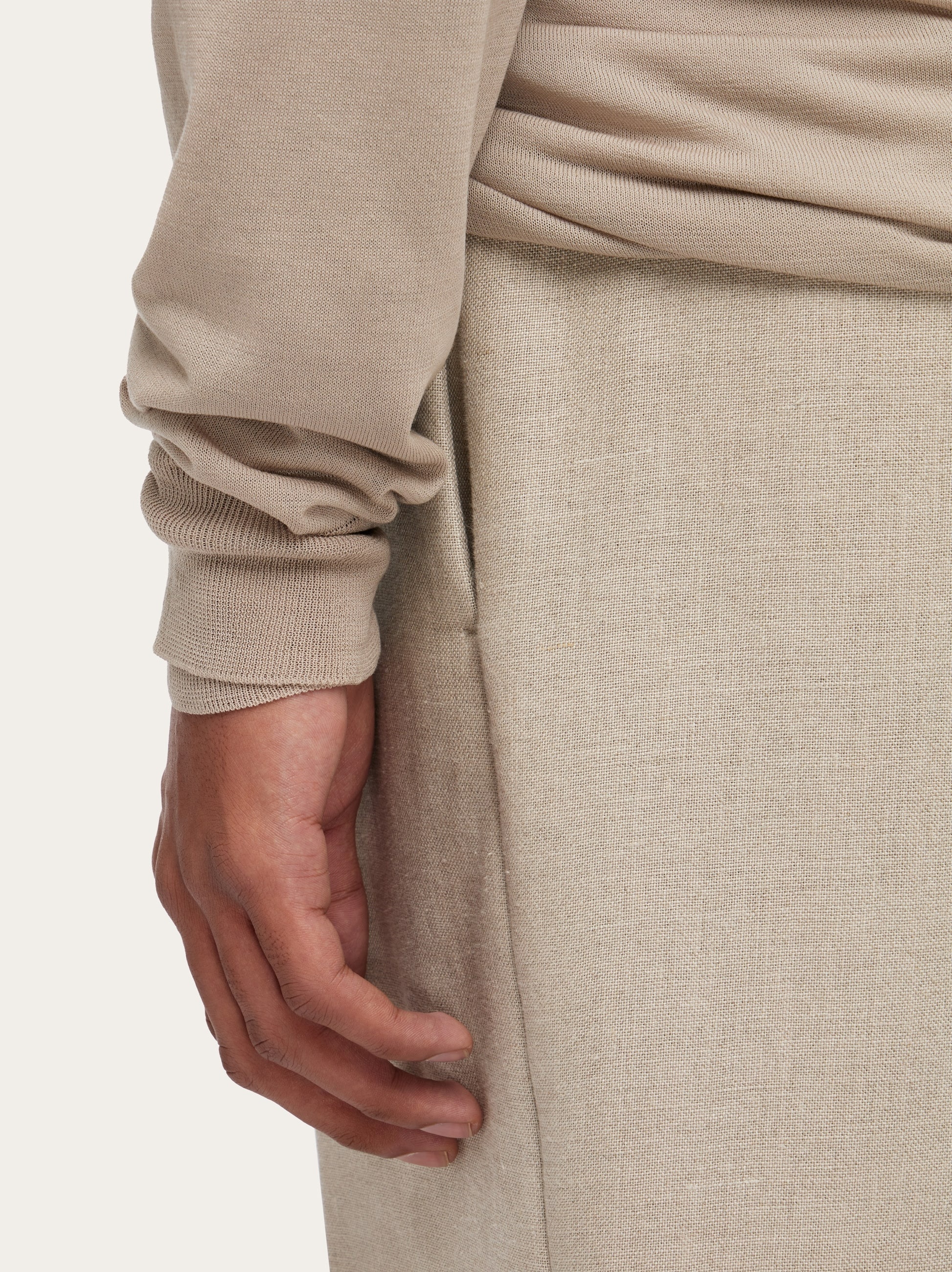 Layered crew neck sweater - 5