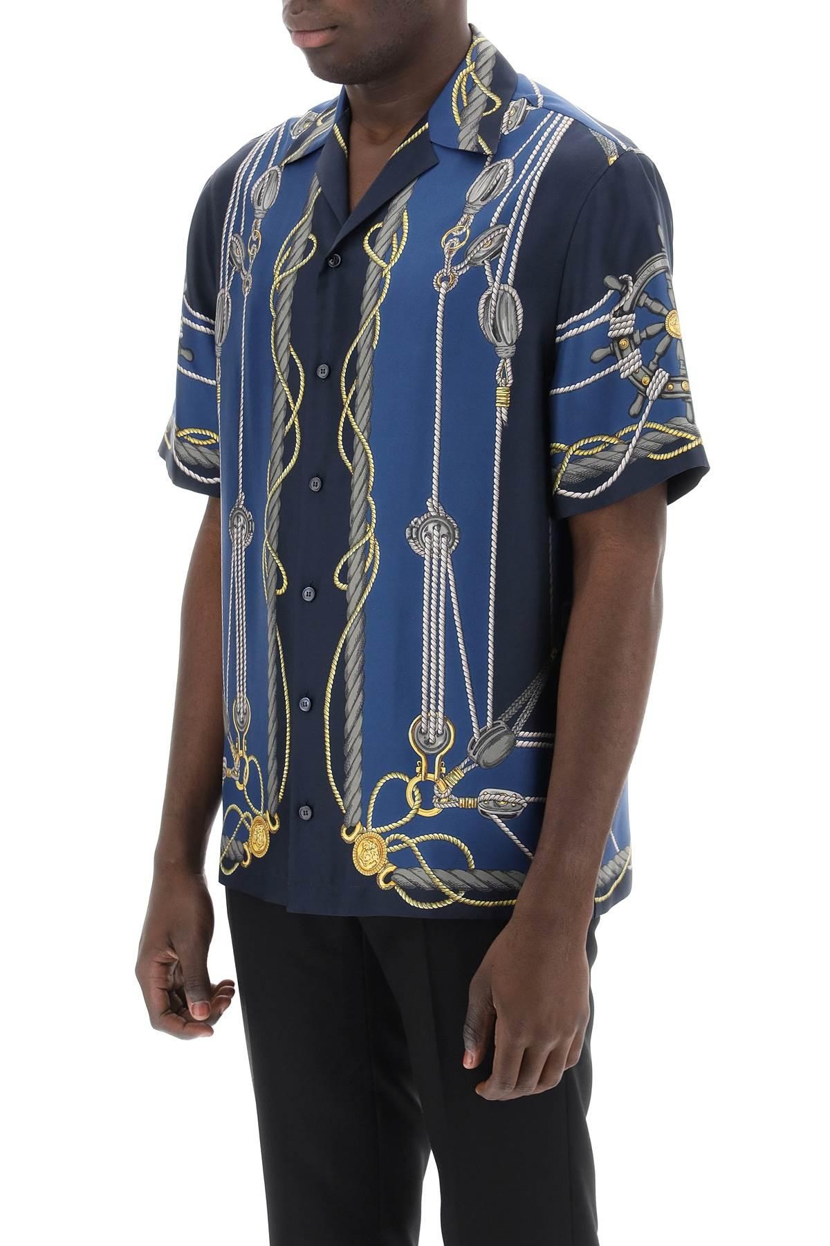 Versace Nautical bowling shirt - 5