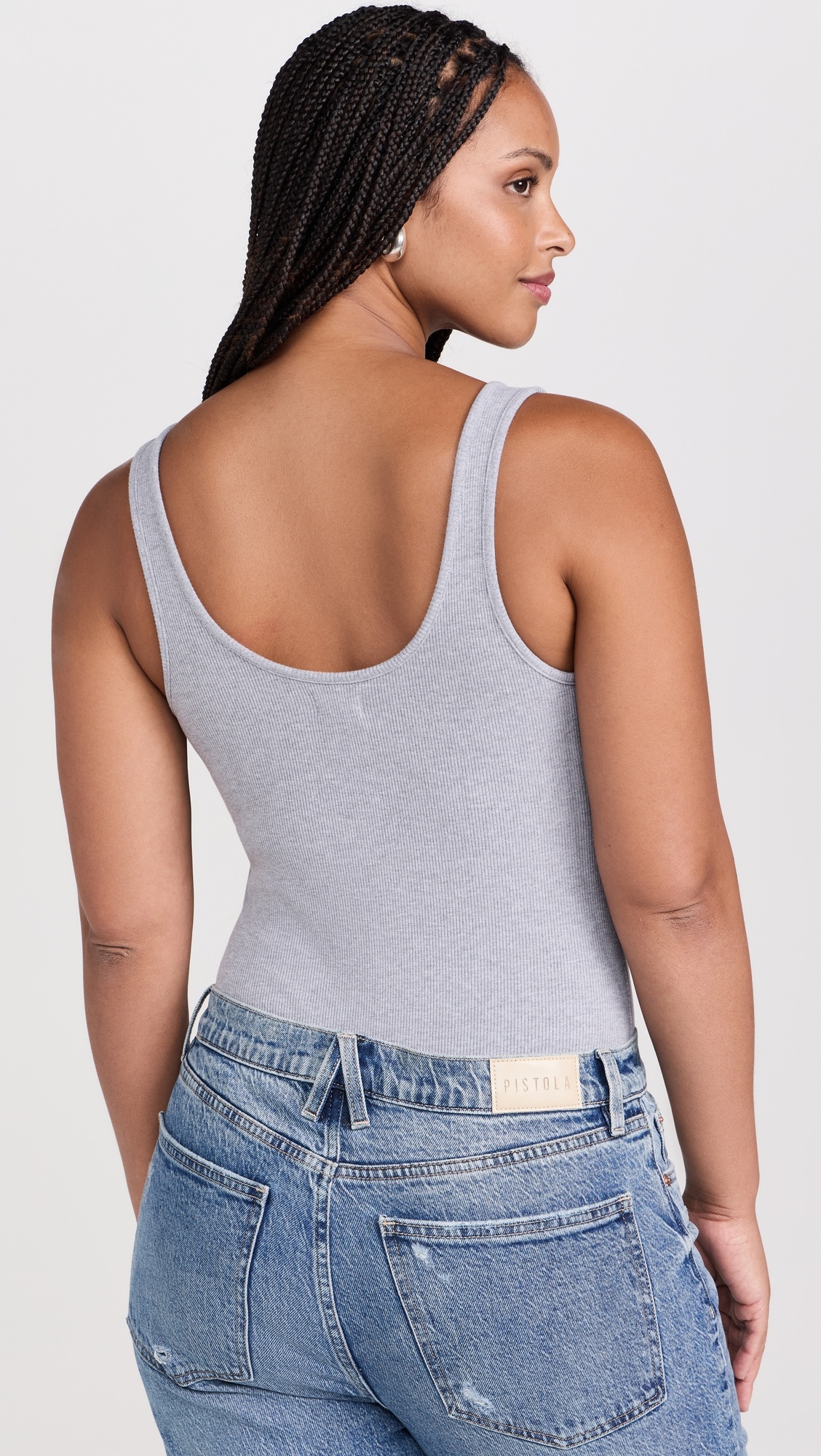 Nica Scoop Neck Tank Bodysuit - 8