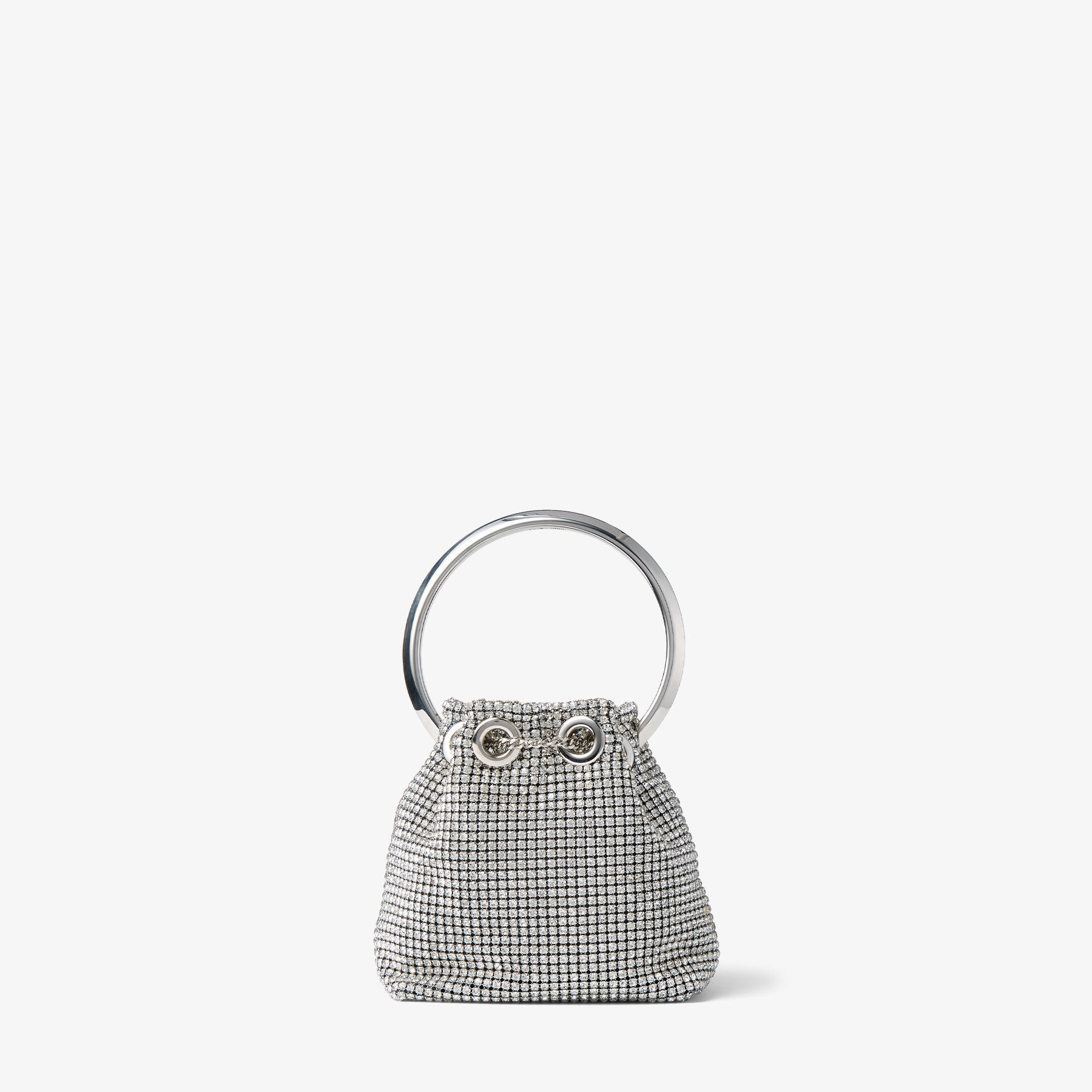 Micro Bon Bon
Silver Crystal Mesh Bag with Crystal Handle - 7
