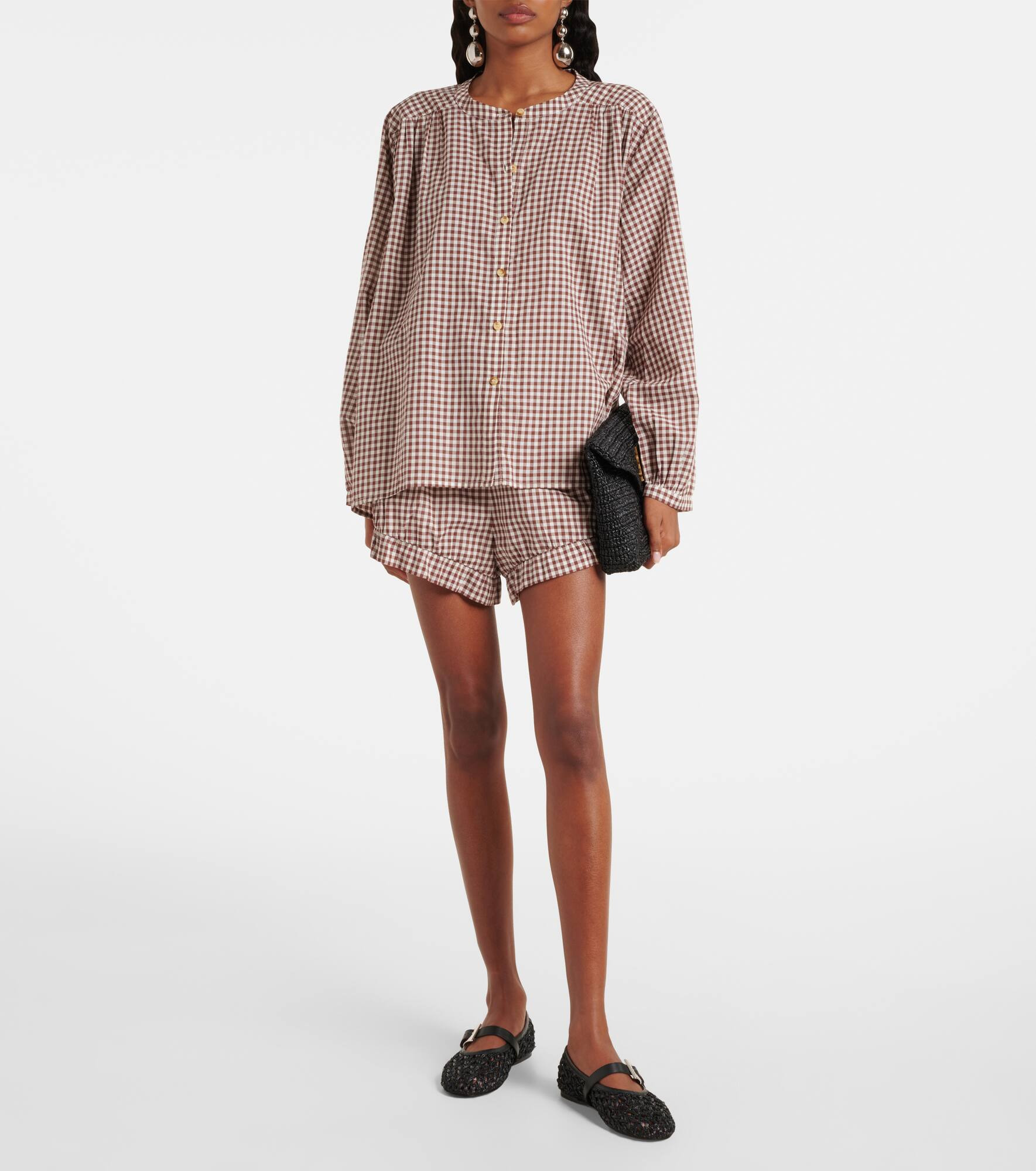 Mira gingham cotton shirt - 2