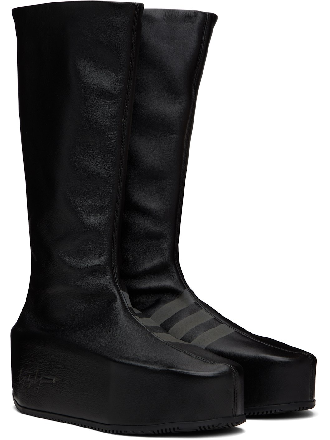 Black Kyasu Overboot Tall Boots - 4