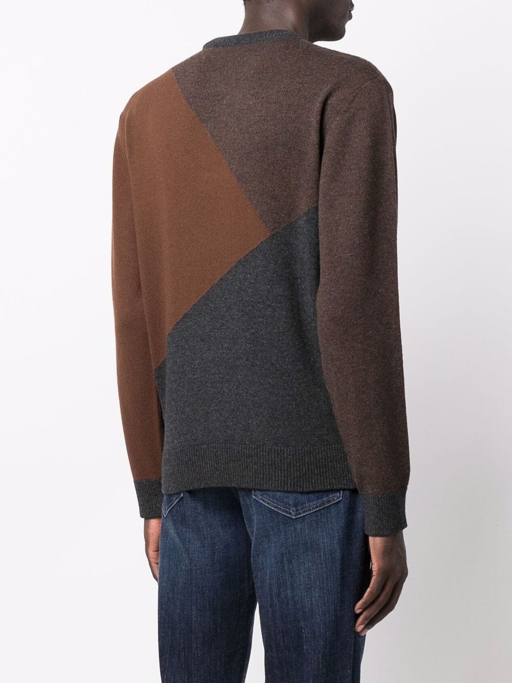 colour-block knitted jumper - 4