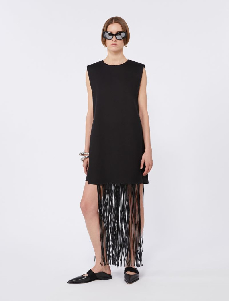 Sportmax Fringed crewneck dress outlook