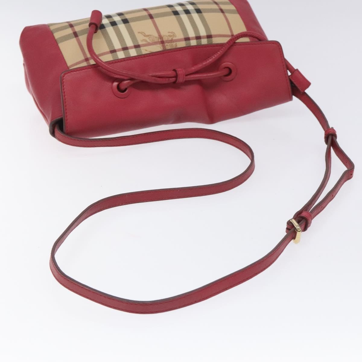 Burberry Nova Check Shoulder Bag Pvc Pink Beige - 7
