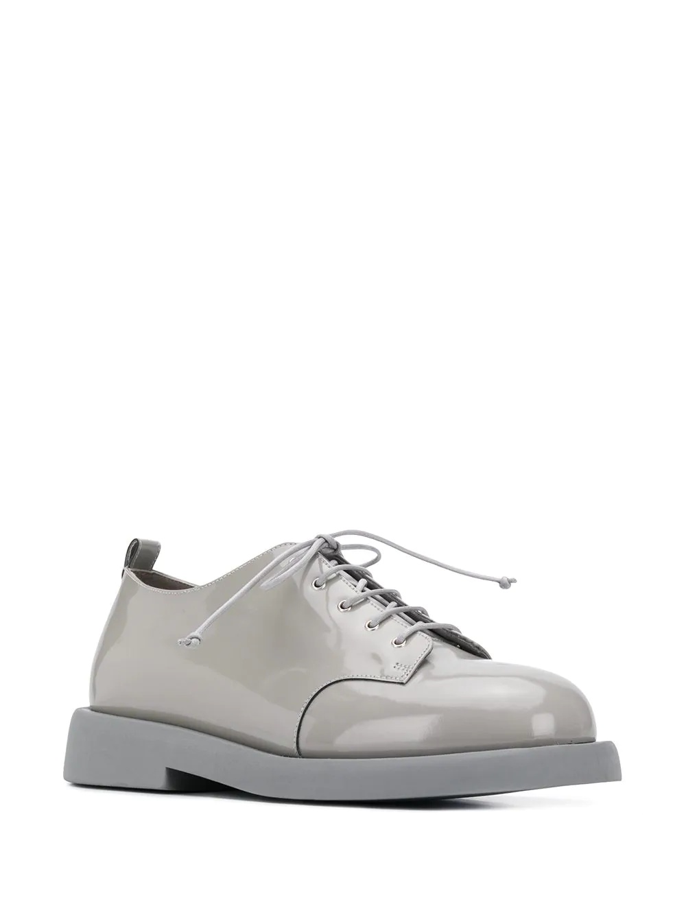 patent leather lace-up shoes - 2