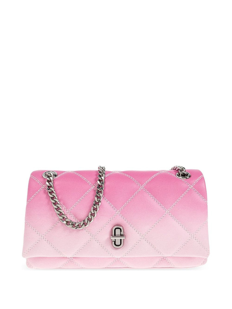 The quilted small Dual chain cross body bag 1