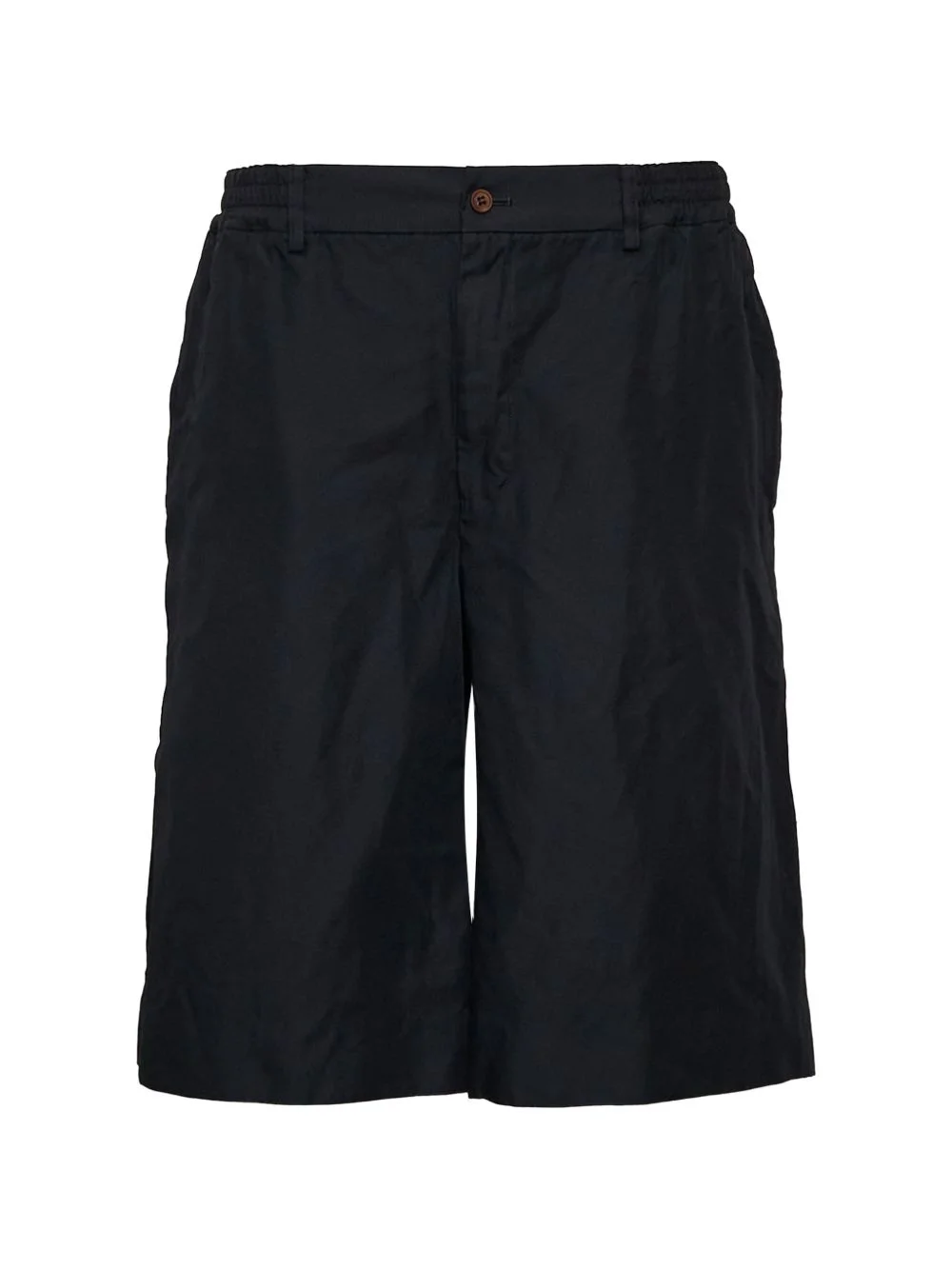 elasticated-waistband wide-leg shorts - 1