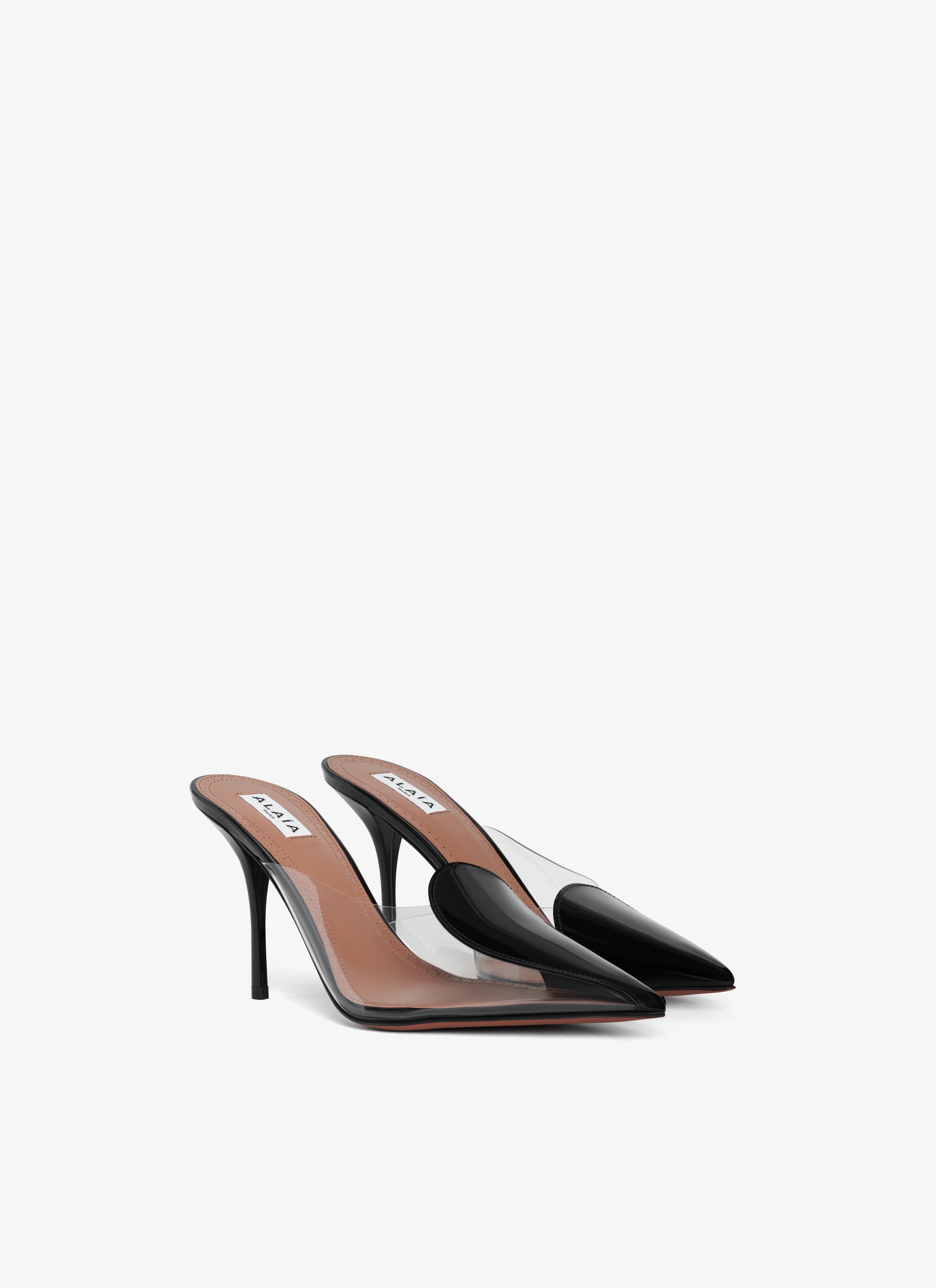CŒUR ABSTRAIT MULES IN PATENT LEATHER - 3