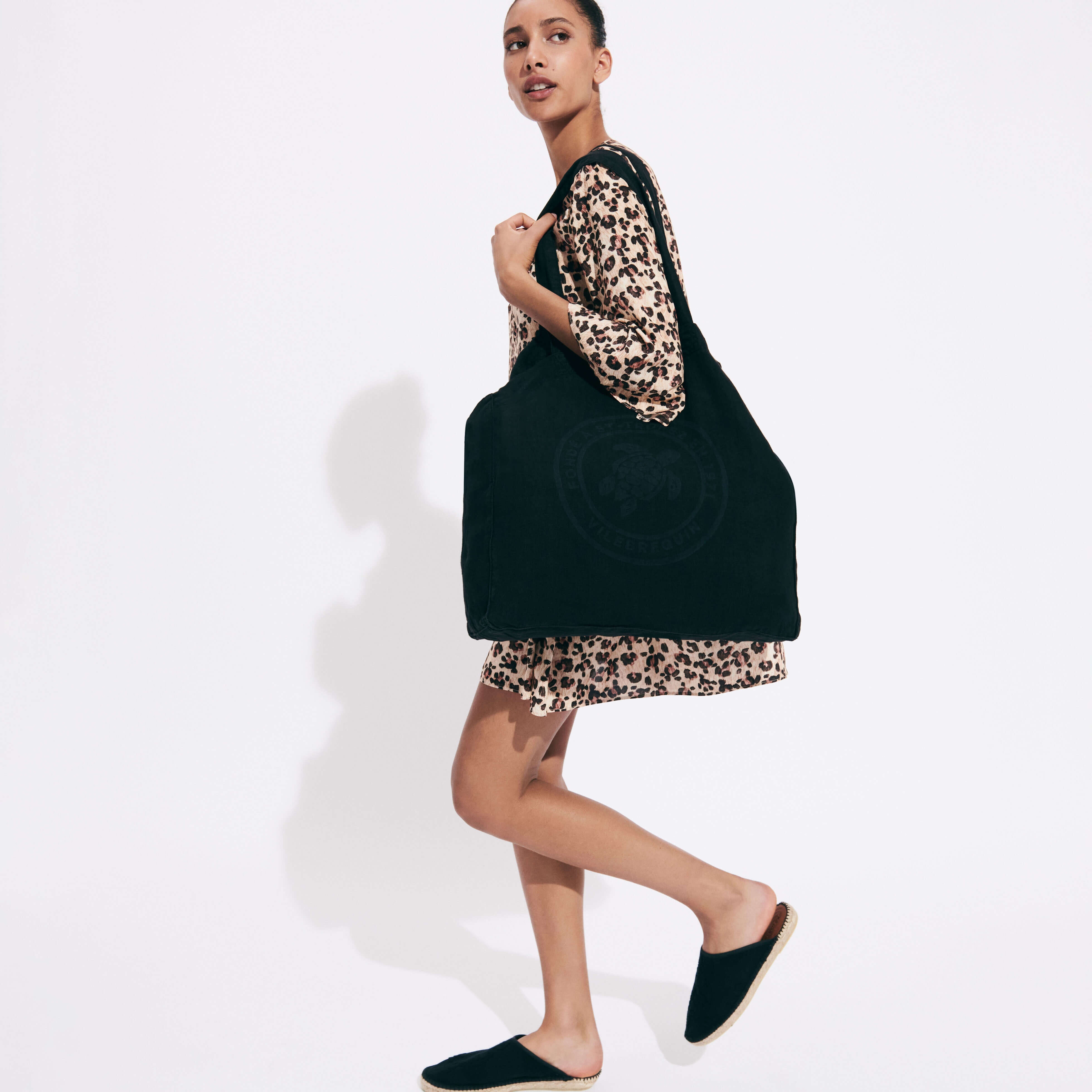 Women Short Dress Turtles Leopard - 5