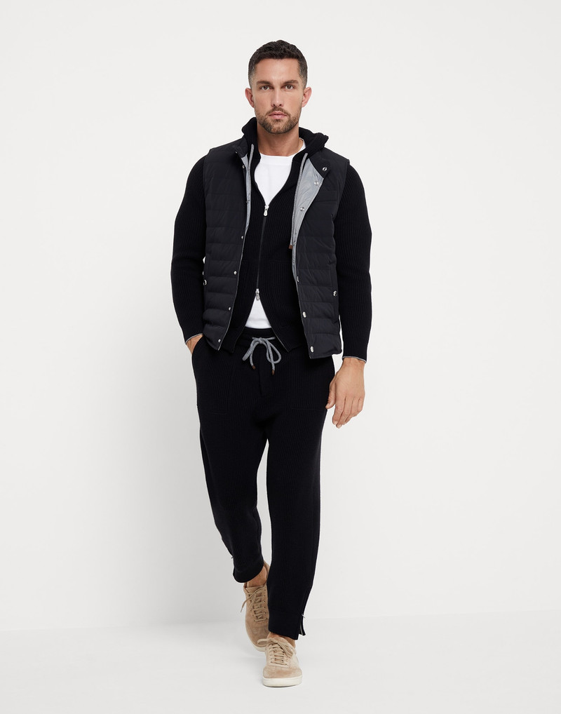 Bonded nylon lightweight down vest 5