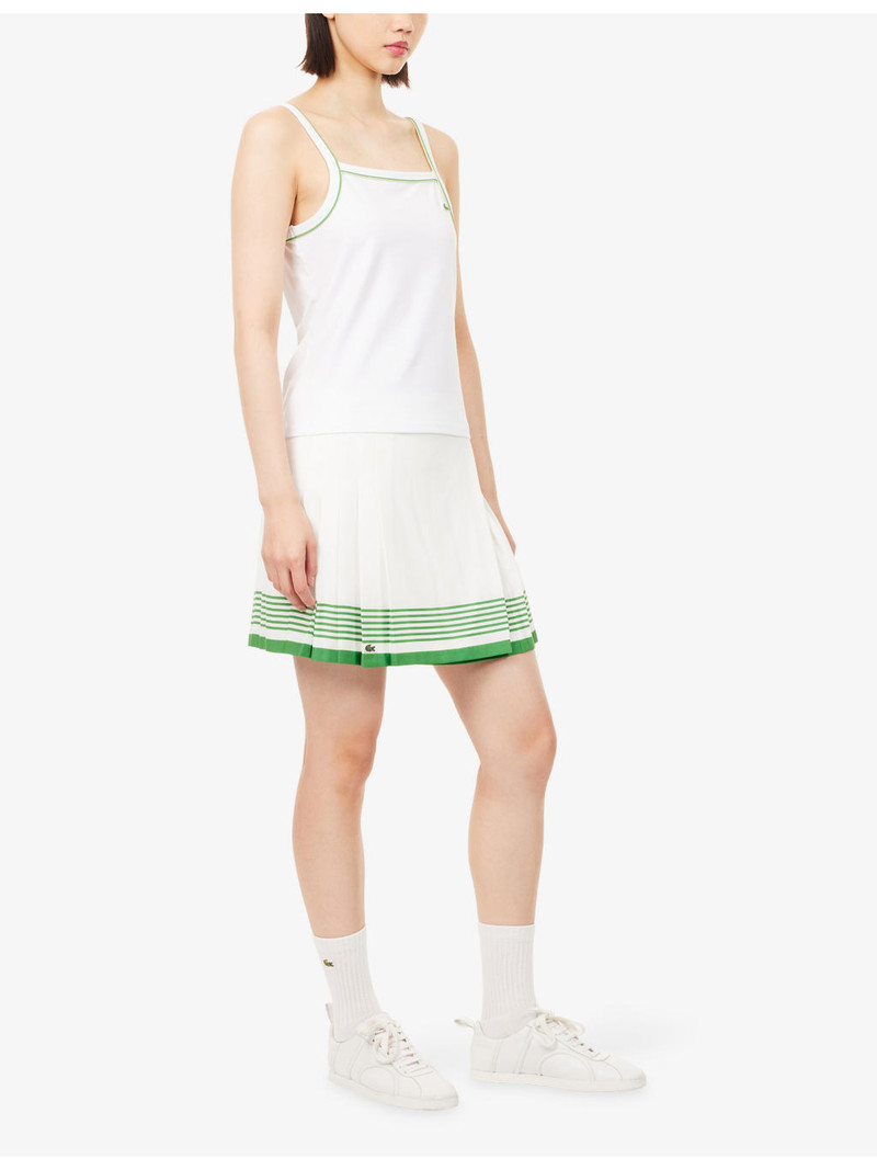 LACOSTE Logo-Patch Pleat Woven Tennis Skirt outlook