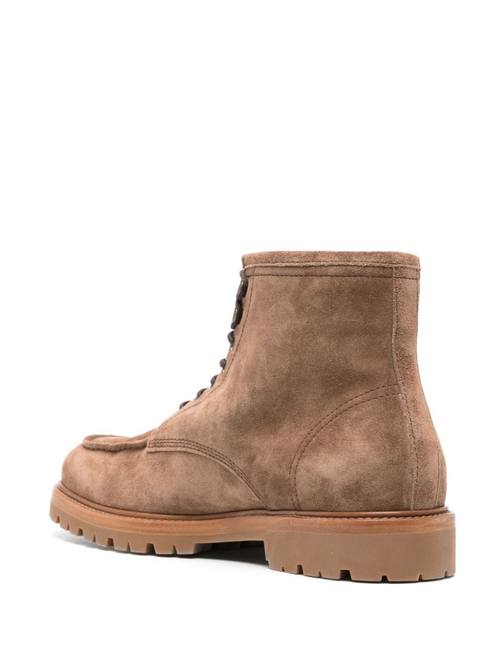 suede lace-up ankle boots - 3