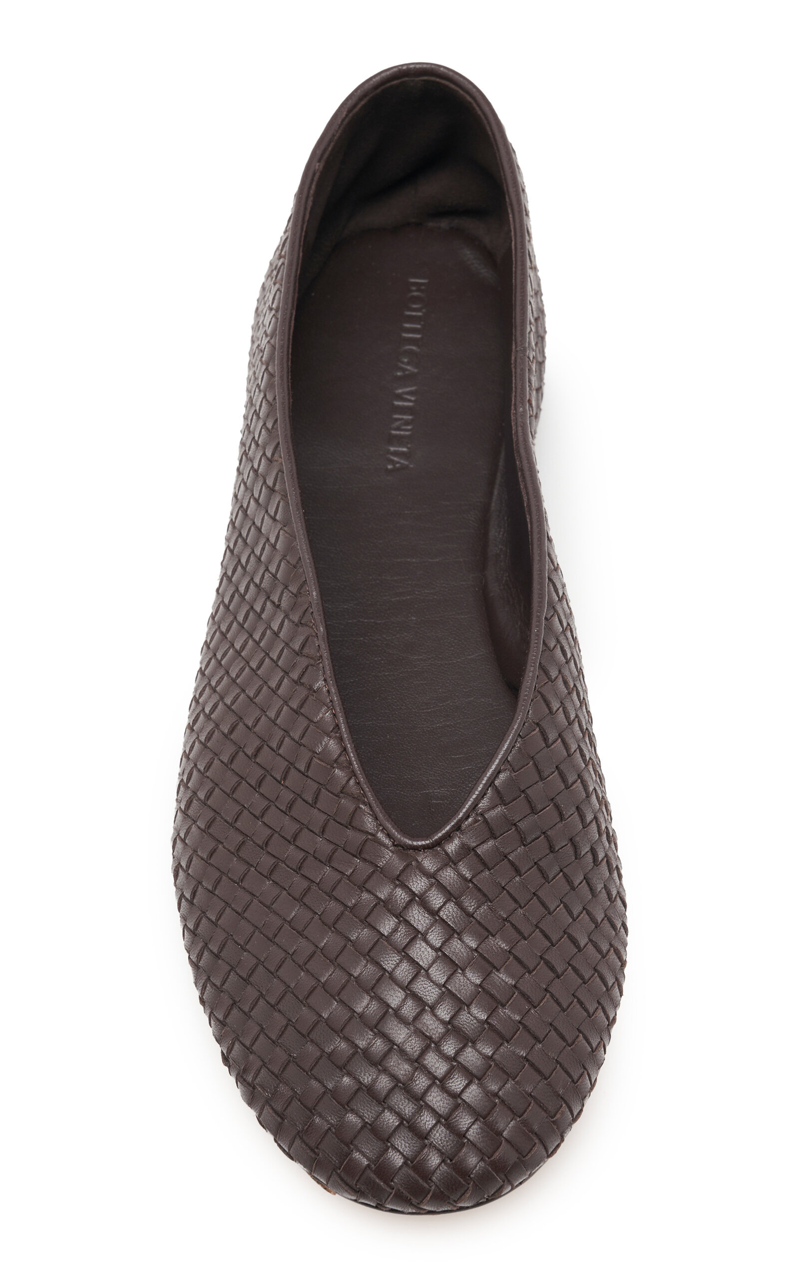Intecciato Leather Ballet Flats brown - 3