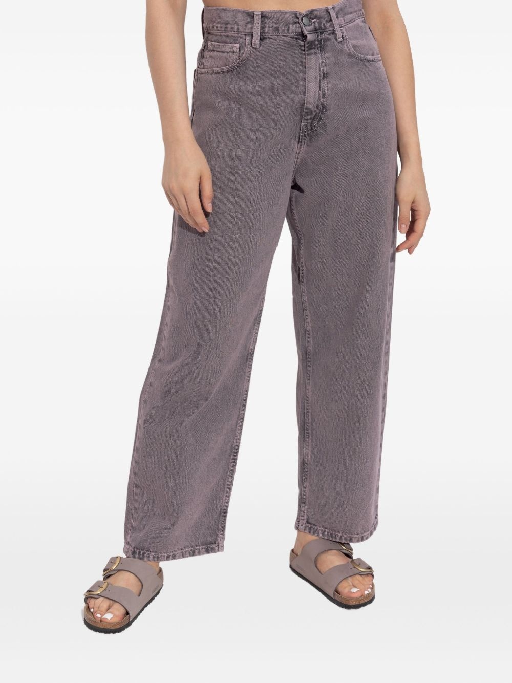 washed-cotton jeans - 3