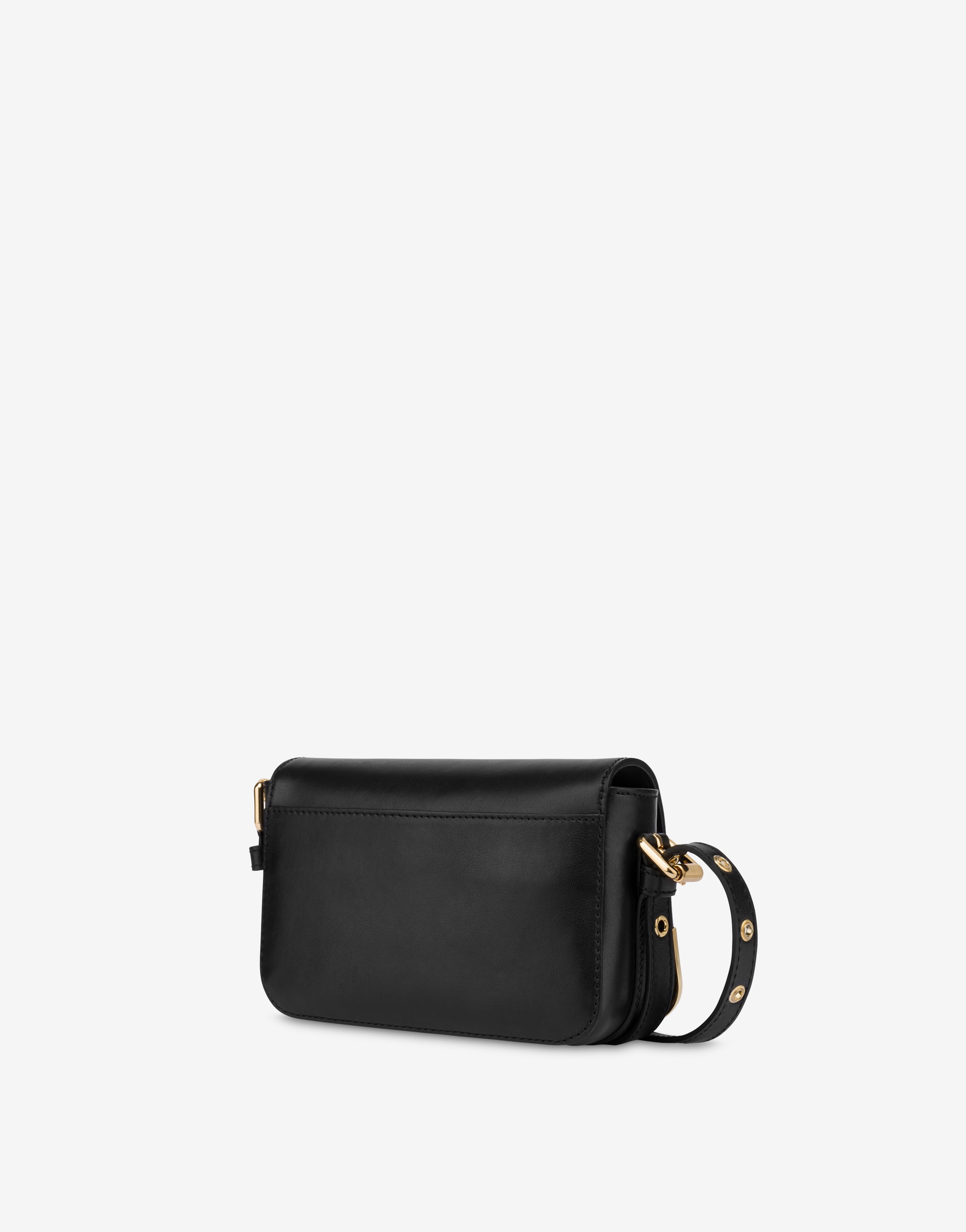 METAL CORNER CALFSKIN SHOULDER BAG - 2