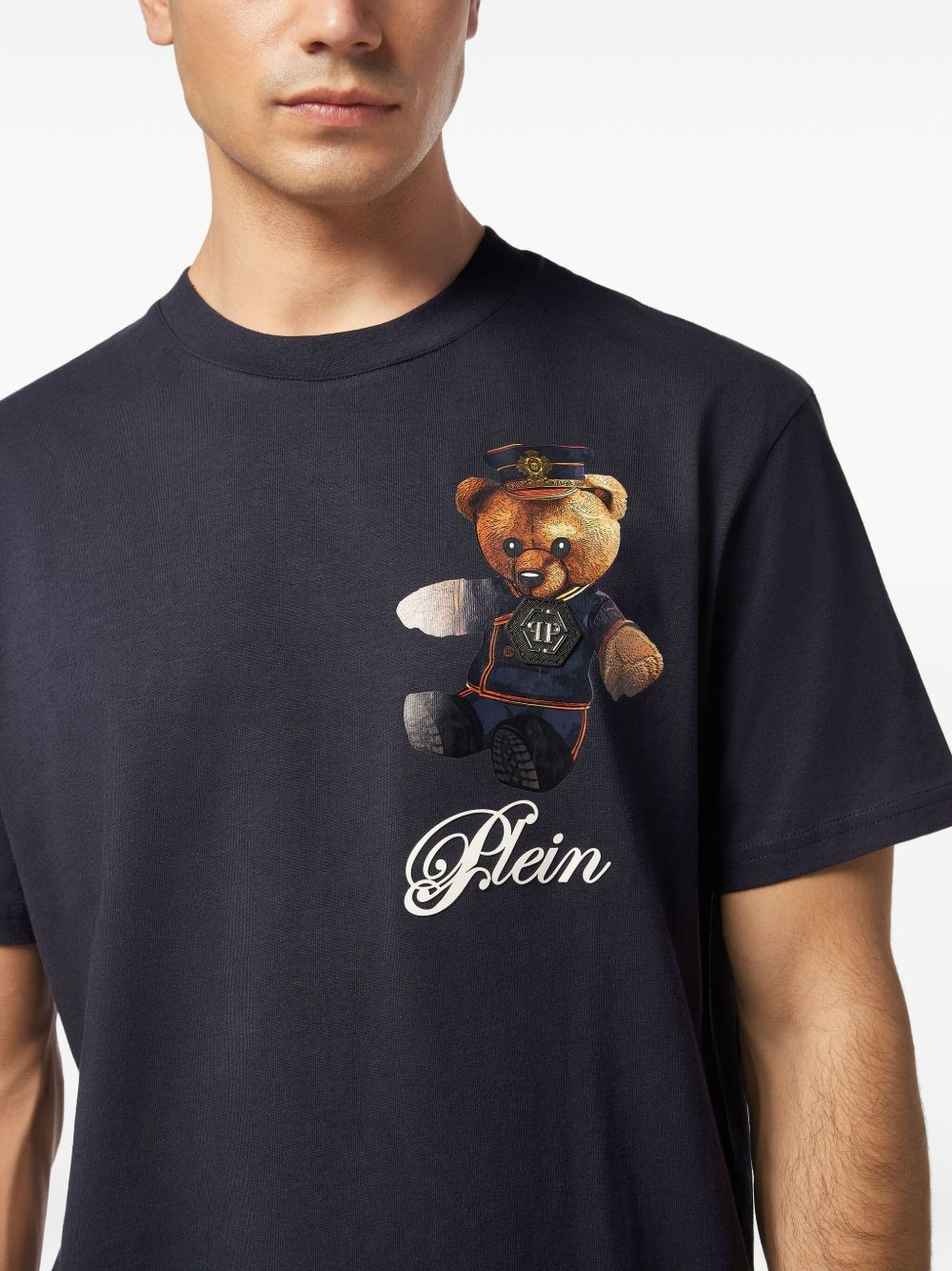teddy bear-print T-shirt - 4
